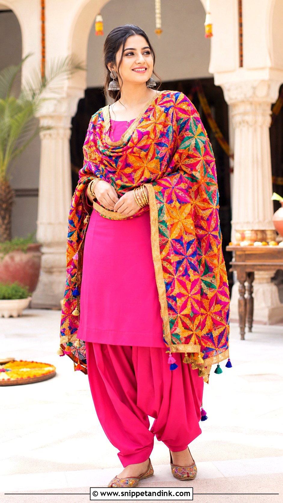 Simple Punjabi Suit With Heavy Dupatta - Snippet and Ink - 30 Simple Suit with Heavy Dupatta Ideas