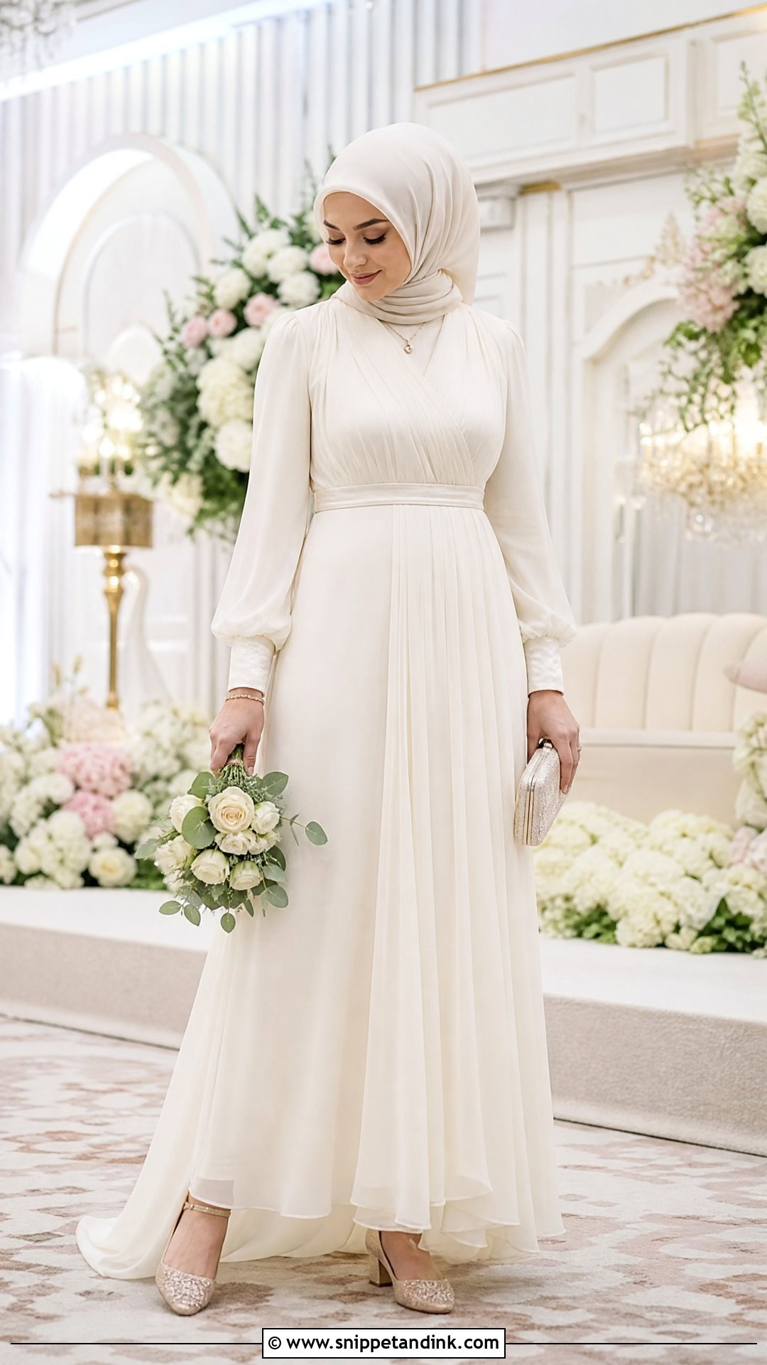 Simple Reception Wedding Dress Hijab - Snippet and Ink - 25 Simple Wedding Dress Hijab Ideas