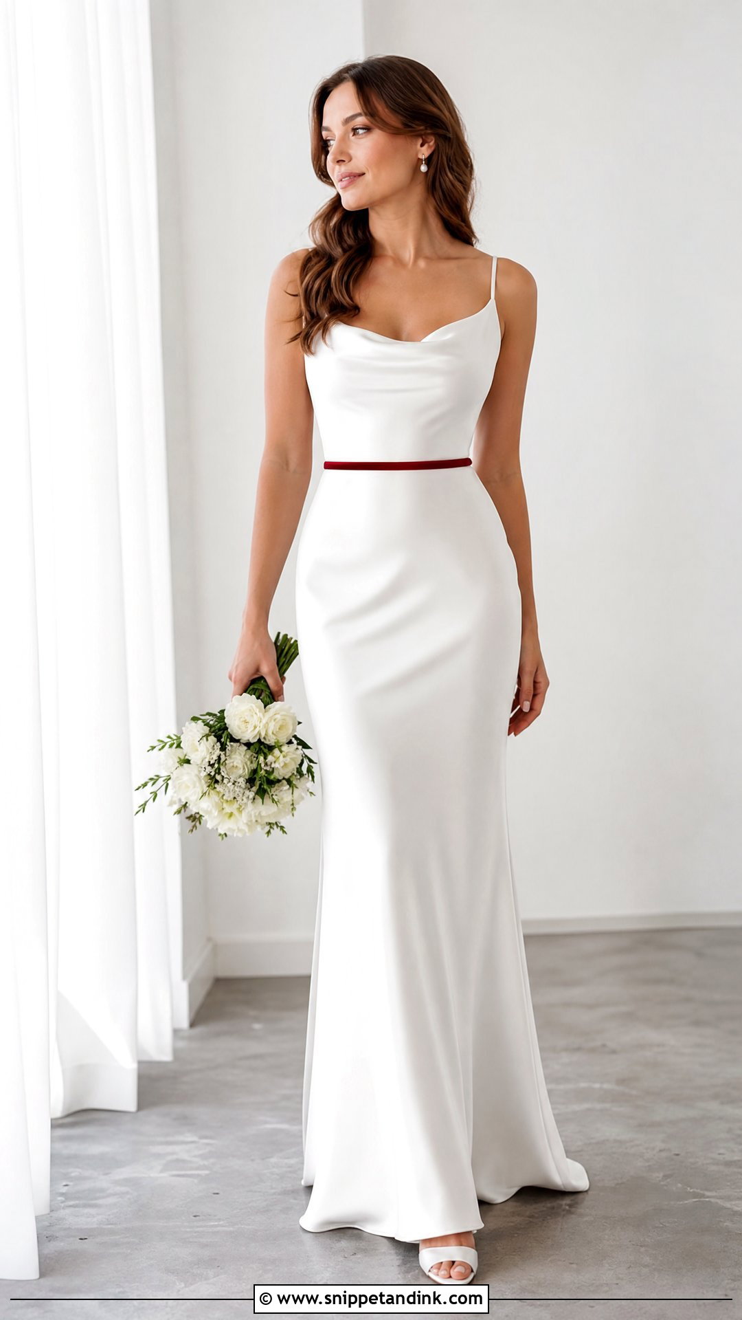 Simple Red And White Wedding Dress - Snippet and Ink - 25 Red and White Wedding Dress Ideas