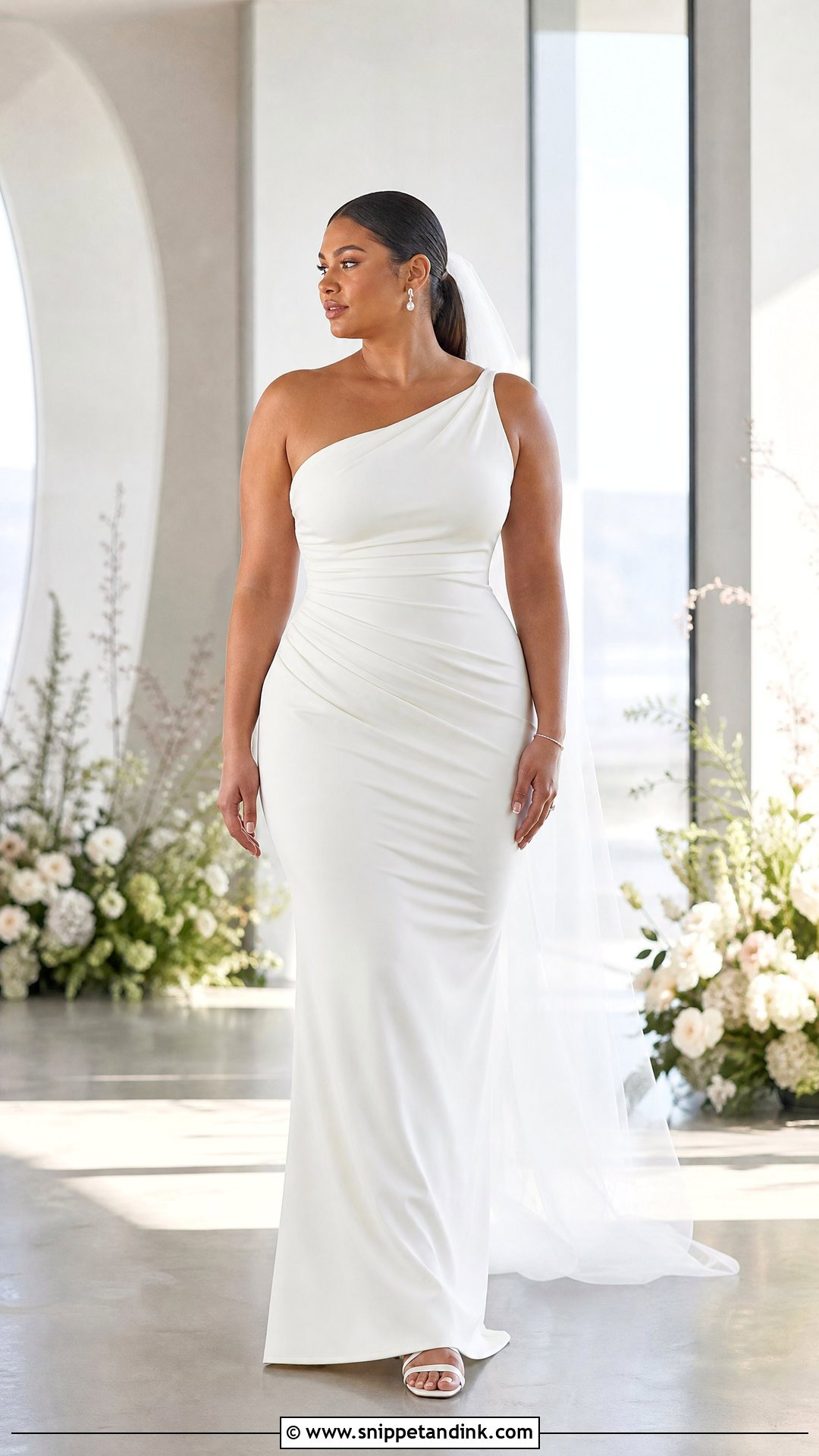 Simple Ruched Fitted Wedding Dress - Snippet and Ink - 25 Simple Fitted Wedding Dress Ideas
