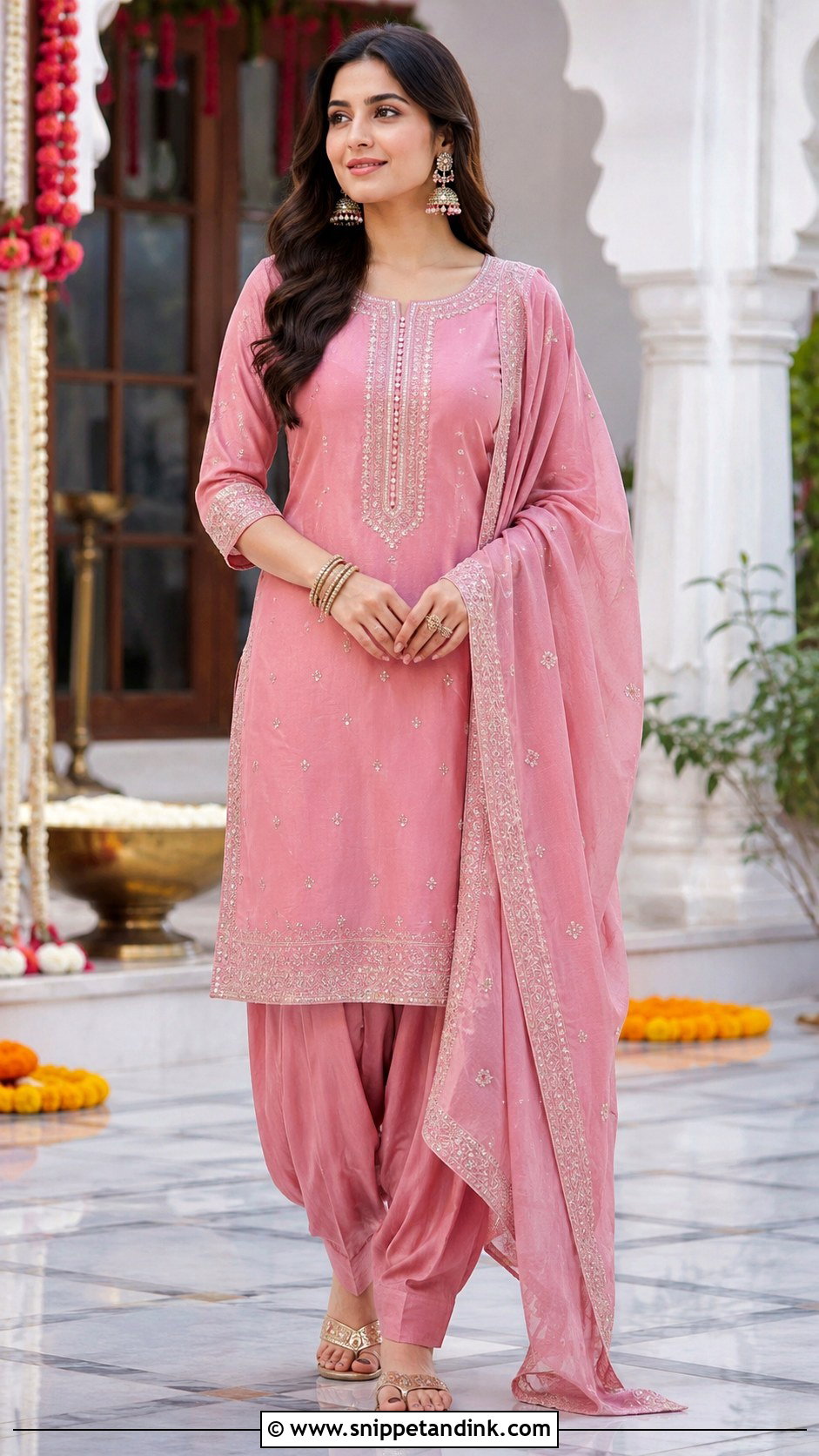 Simple Salwar Kameez Indian Wedding Dress - Snippet and Ink - 25 Simple Indian Wedding Dresses