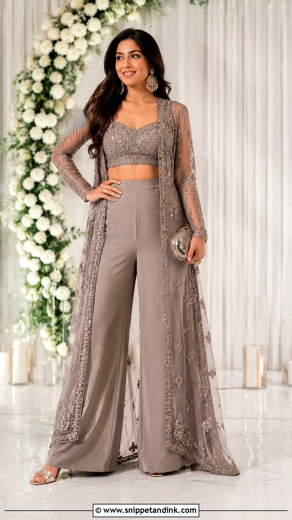 Simple Sangeet Indo Western Co Ord Set - Snippet and Ink - 25 Simple Sangeet Outfit Ideas
