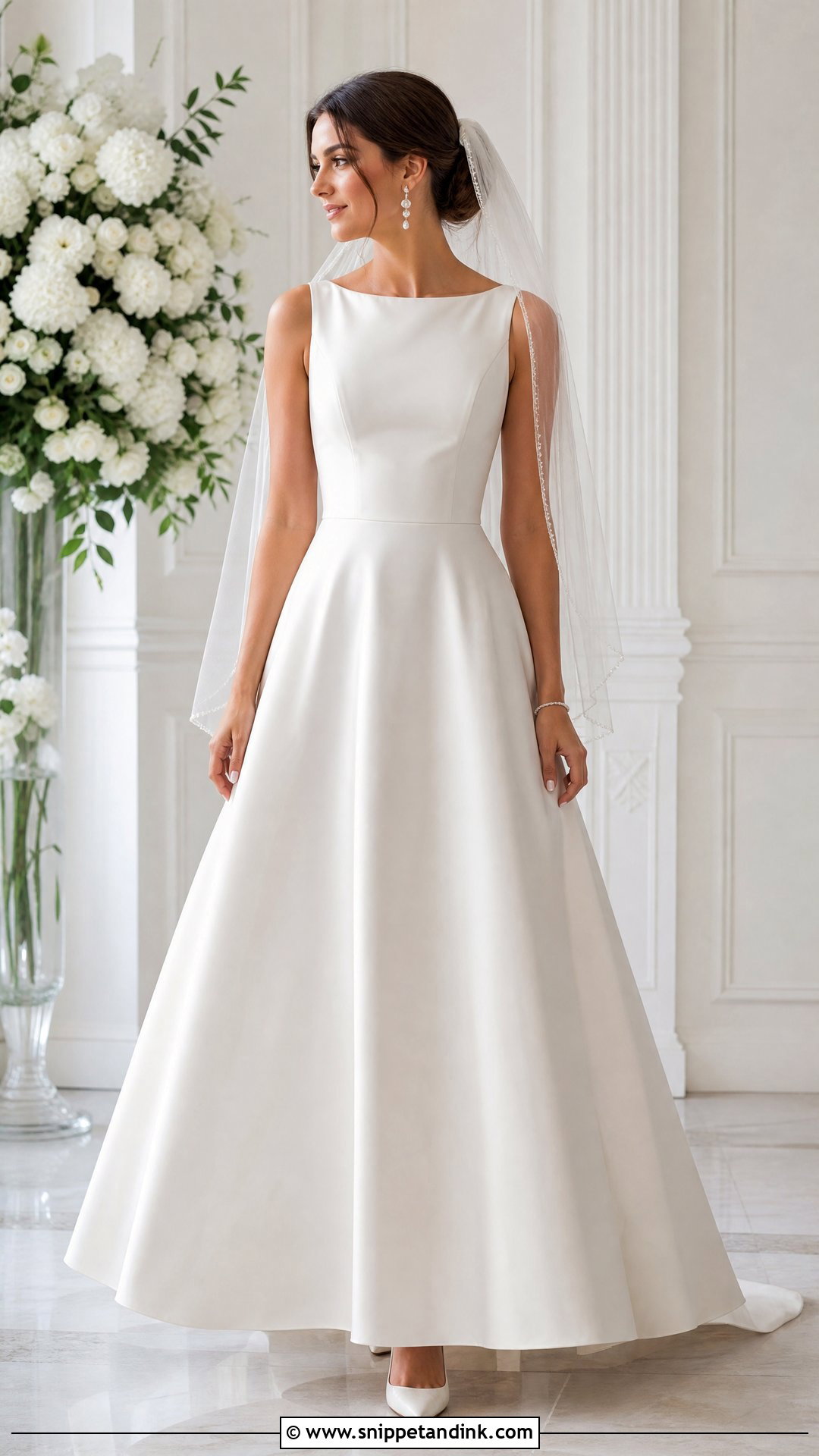 Simple Satin A Line Wedding Dress - Snippet and Ink - 25 Affordable Wedding Dress Ideas