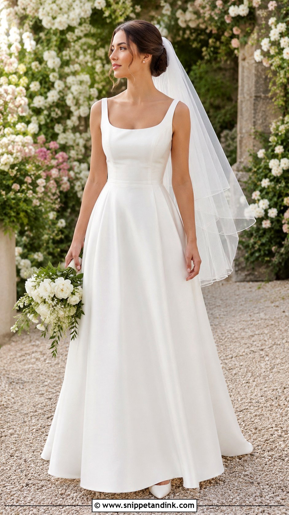 Simple Satin A Line Wedding Dress - Snippet and Ink - 25 Simple Satin Wedding Dress Ideas