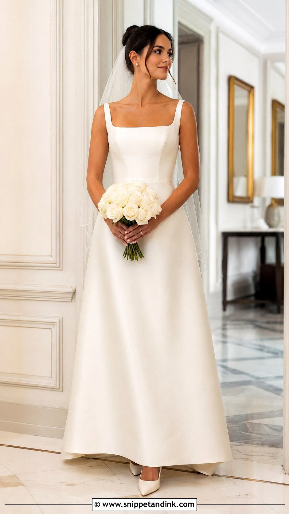Simple Satin A Line Wedding Dress - Snippet and Ink - 20 Bride Dress Simple Elegant Ideas
