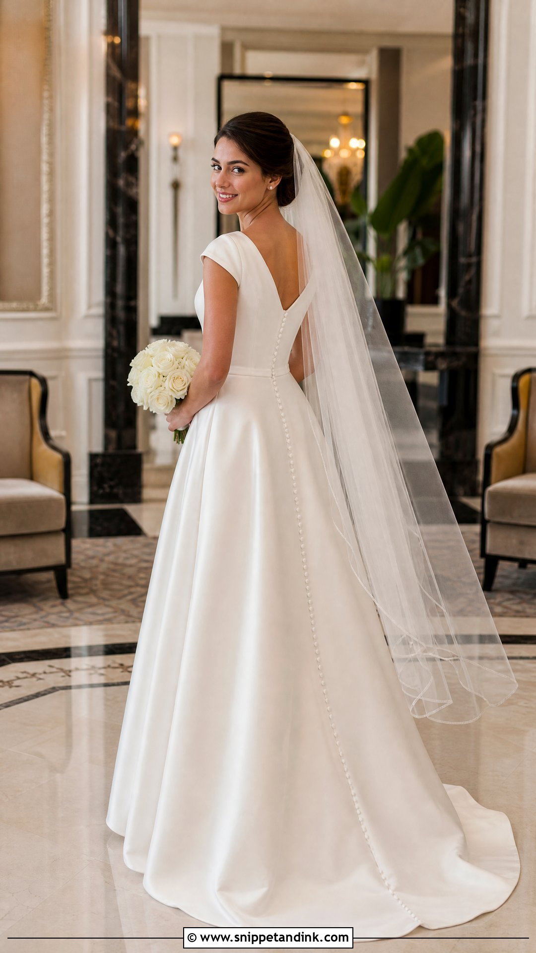 Simple Satin A Line Wedding Dress - Snippet and Ink - 20 Simple Dream Wedding Dresses
