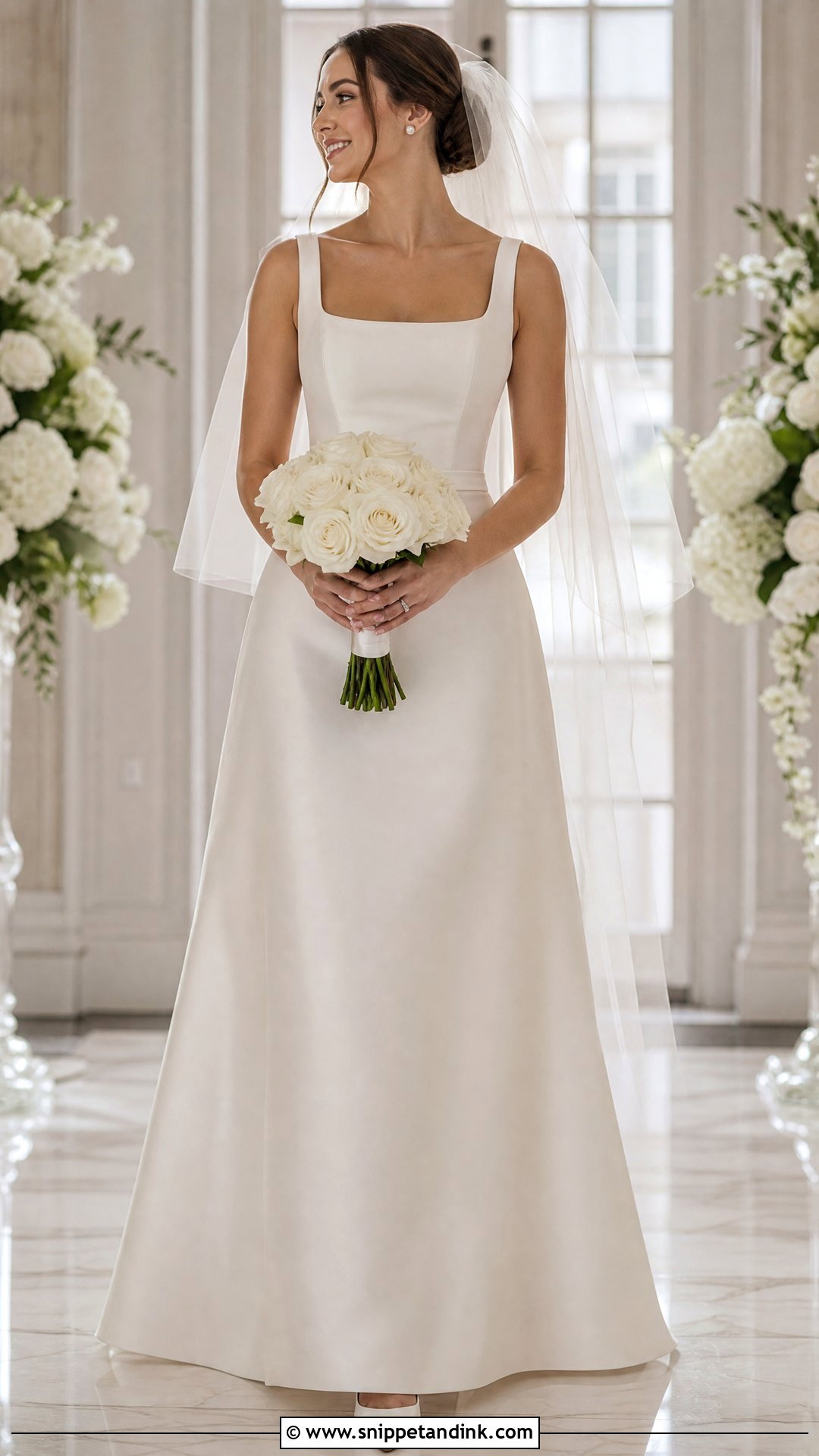Simple Satin A Line Wedding Gown - Snippet and Ink - 20 Wedding Gown Simple Classy Ideas