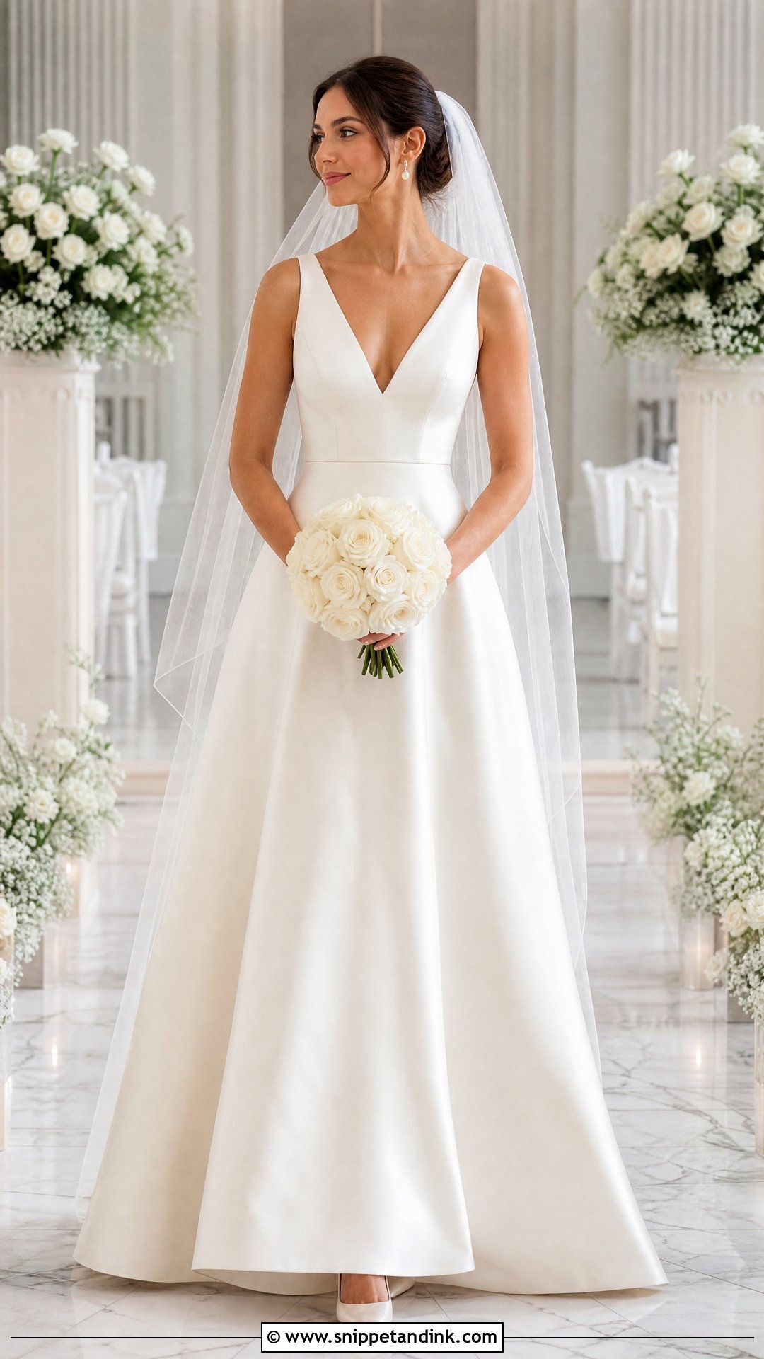 Simple Satin A Line Wedding Gown - Snippet and Ink - 20 Wedding Gown Simple Elegant Ideas