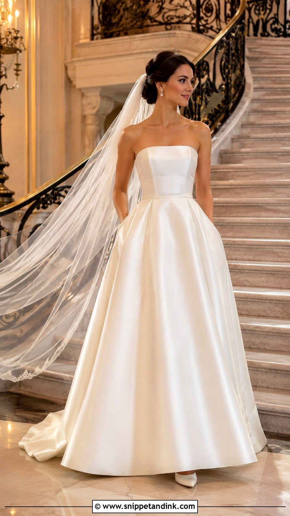 Simple Satin Ball Gown Wedding Dress - Snippet and Ink - 20 Bride Dress Simple Elegant Ideas