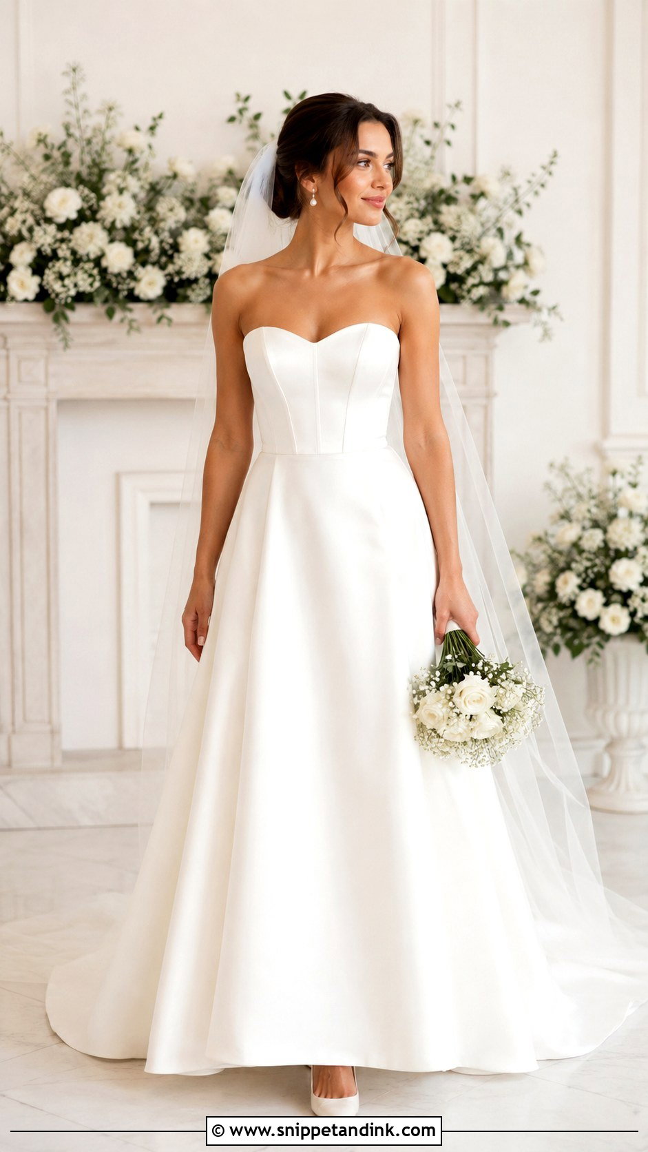 Simple Satin Corset Wedding Dress - Snippet and Ink - 25 Simple Satin Wedding Dress Ideas