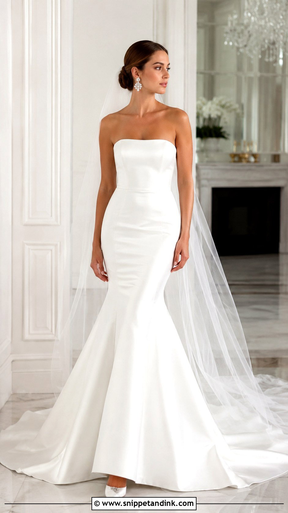 Simple Satin Mermaid Wedding Dress - Snippet and Ink - 25 Simple Satin Wedding Dress Ideas