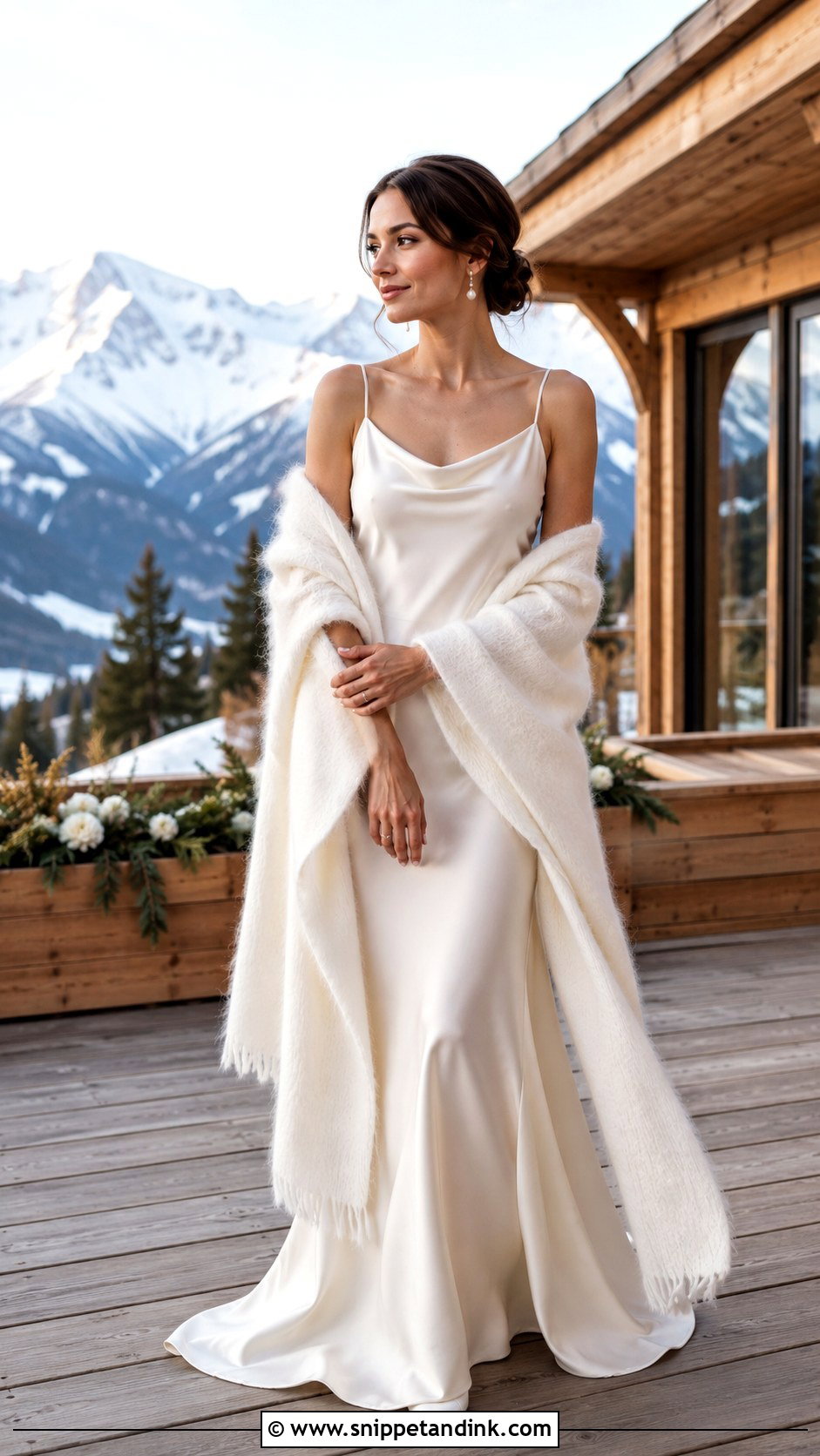 Simple Satin Mountain Wedding Dress - Snippet and Ink - 25 Mountain Wedding Dress Ideas