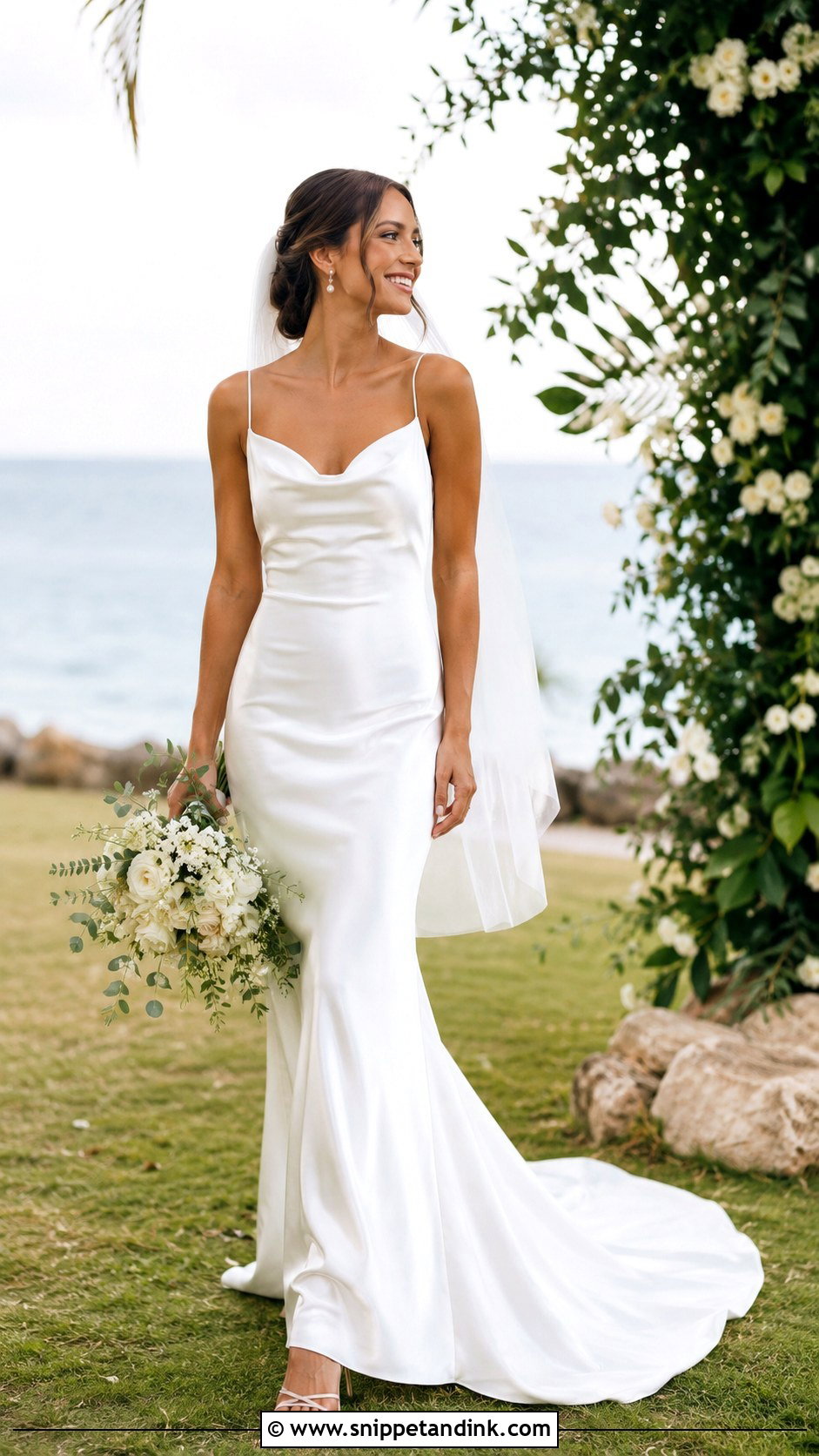 Simple Satin Sheath Wedding Dress - Snippet and Ink - 25 Simple Satin Wedding Dress Ideas