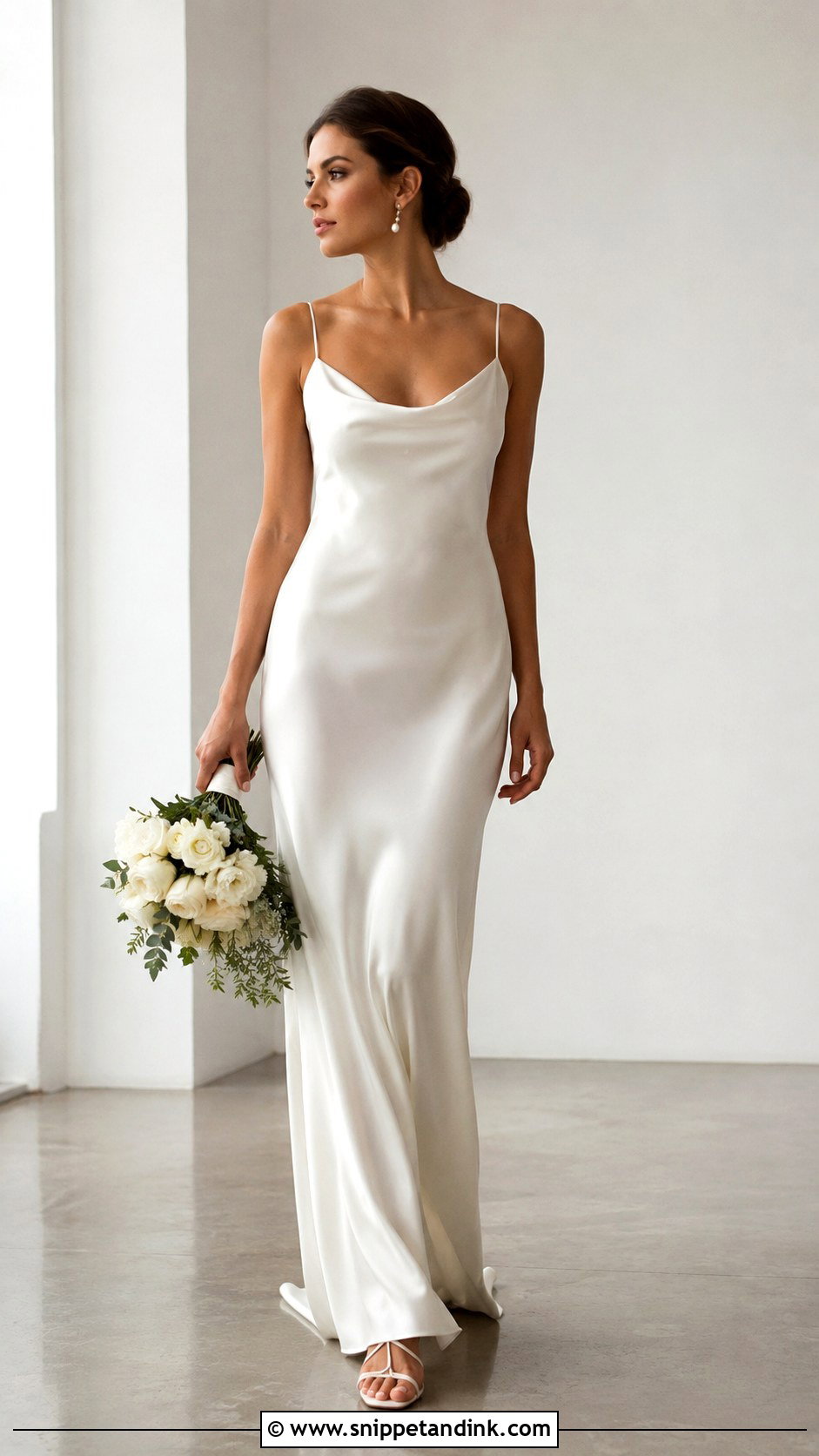 Simple Satin Slip Wedding Dress - Snippet and Ink - 25 Wedding Dresses Simple Elegant Classy