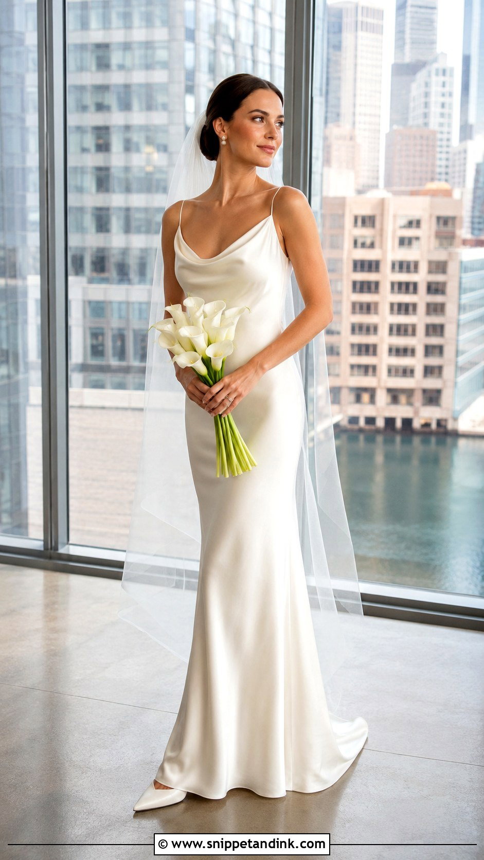 Simple Satin Slip Wedding Dress - Snippet and Ink - 20 Classy Simple Bride Dress Ideas