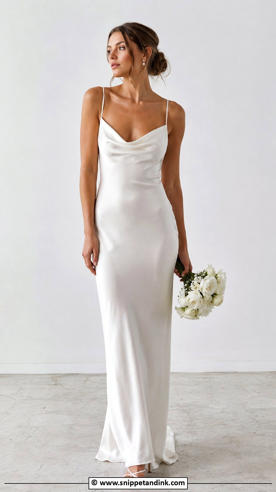 Simple Satin Slip Wedding Dress - Snippet and Ink - 35 Simple Wedding Dresses