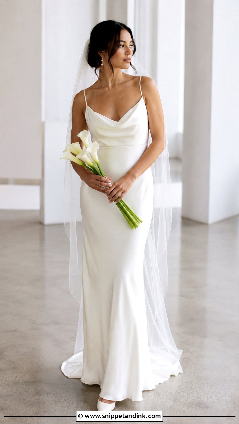 Simple Satin Slip Wedding Dress - Snippet and Ink - 20 Simple Chic Wedding Dress Ideas