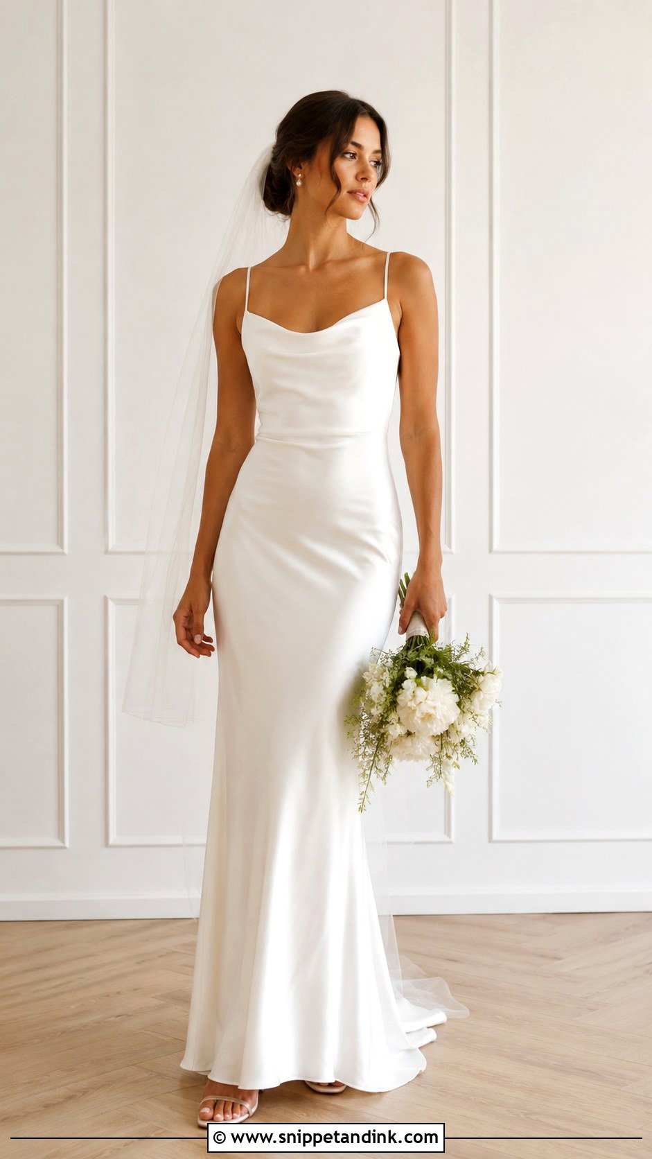 Simple Satin Slip Wedding Gown - Snippet and Ink - 25 Simple Wedding Gown Ideas