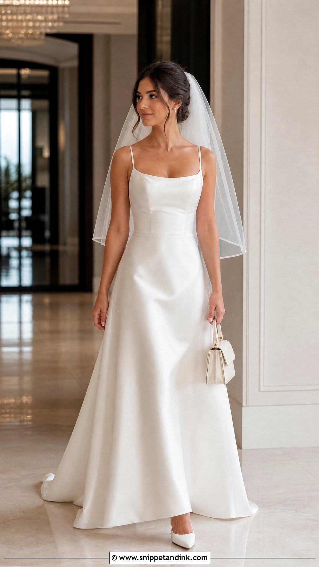 Simple Satin Strappy Wedding Dress - Snippet and Ink - 20 Strappy Wedding Dress Ideas
