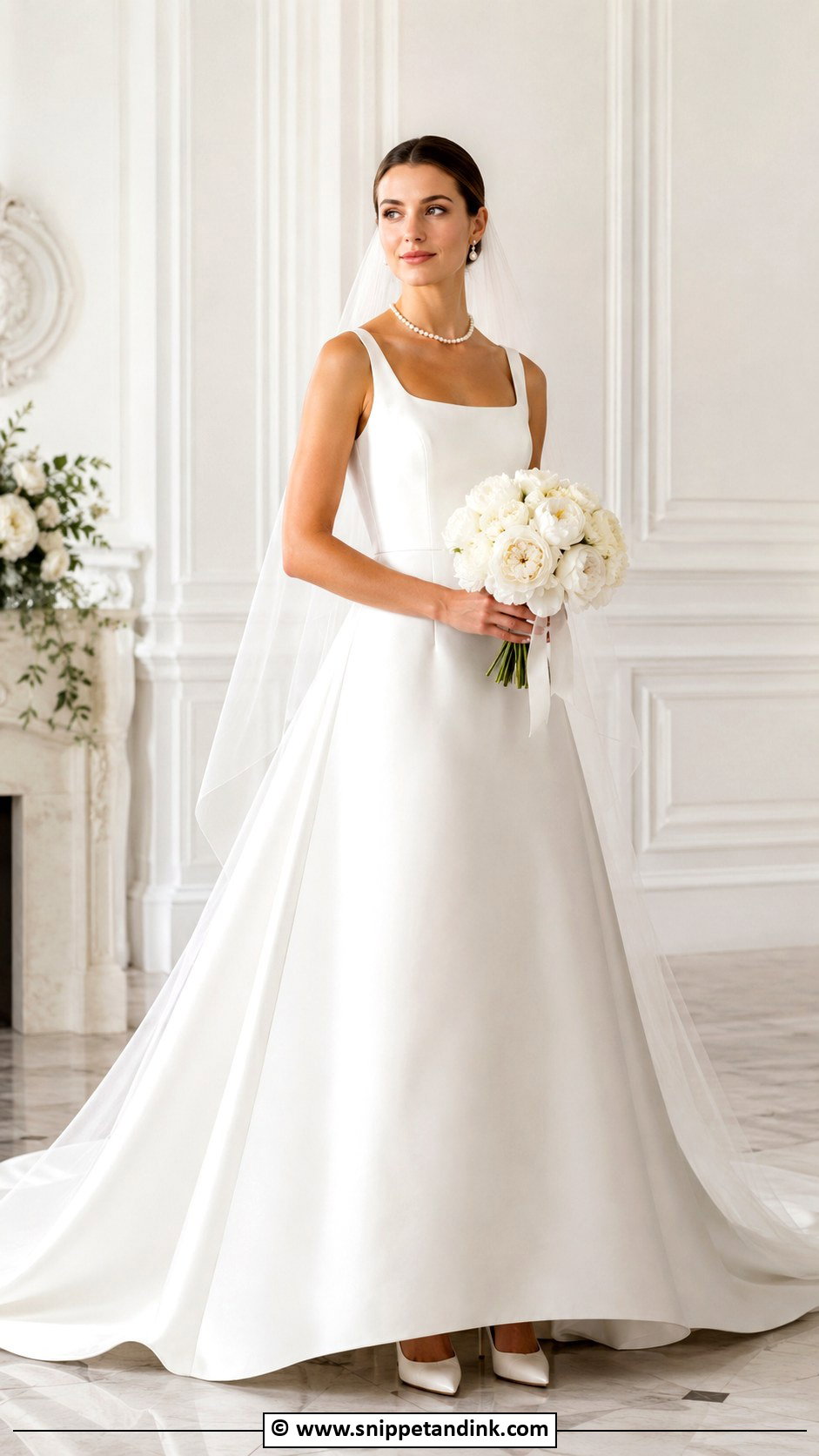 Simple Satin Wedding Dress - Snippet and Ink - 30 Classy Timeless Wedding Dress Ideas