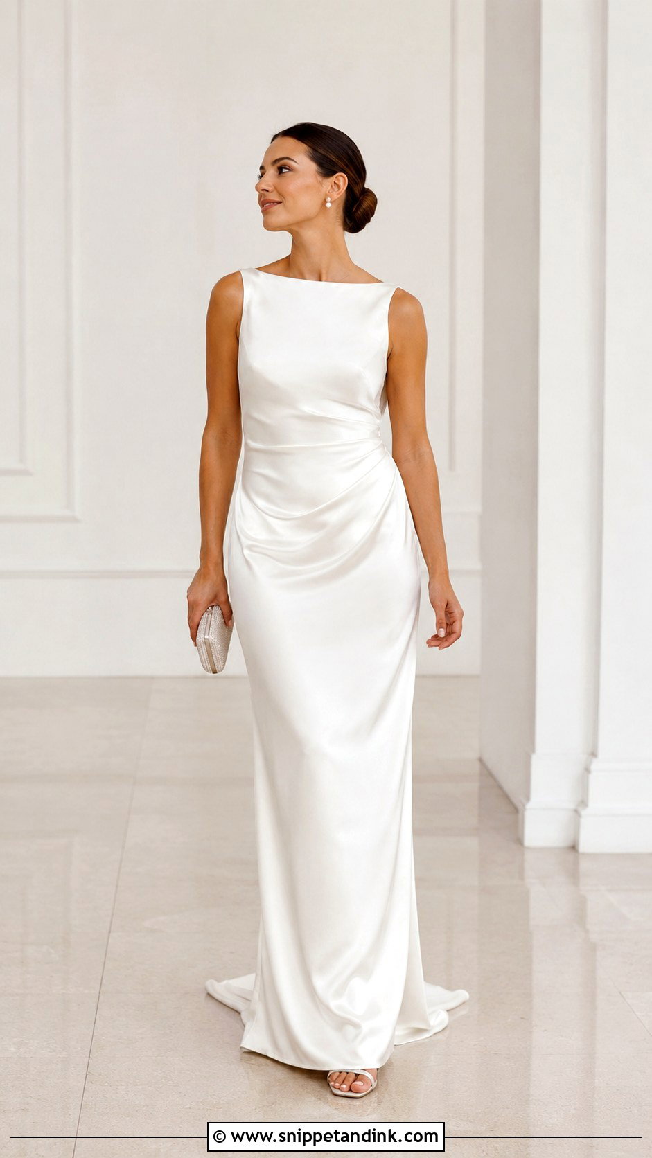 Simple Satin Wedding Dress - Snippet and Ink - 25 Weeding Dressing Woman Bride Ideas