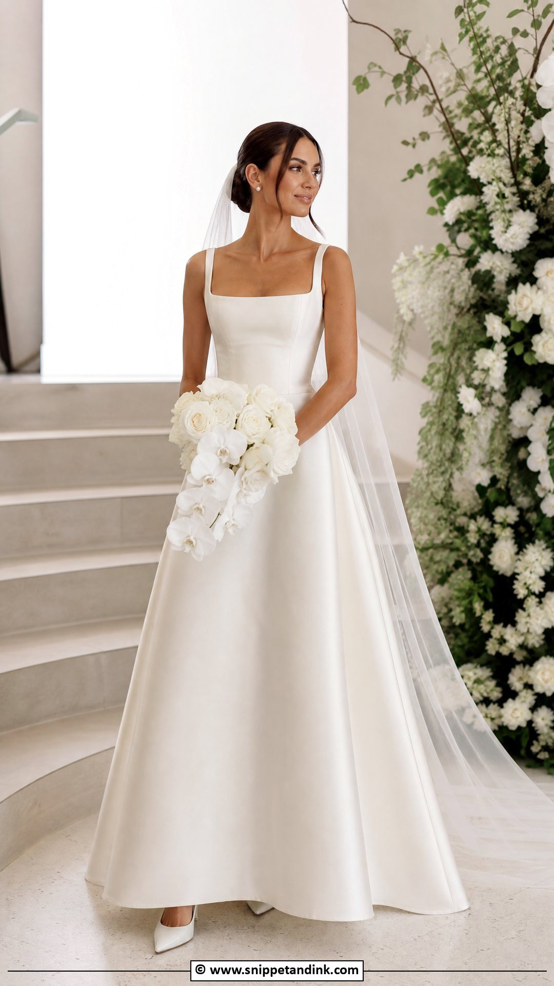 Simple Satin Wedding Dress - Snippet and Ink - 35 Classy Elegant Wedding Dress Ideas
