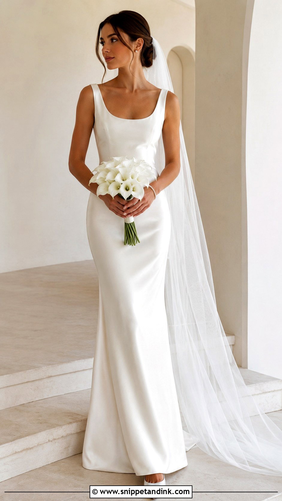 Simple Satin Wedding Dress - Snippet and Ink - 25 Classic Wedding Dresses