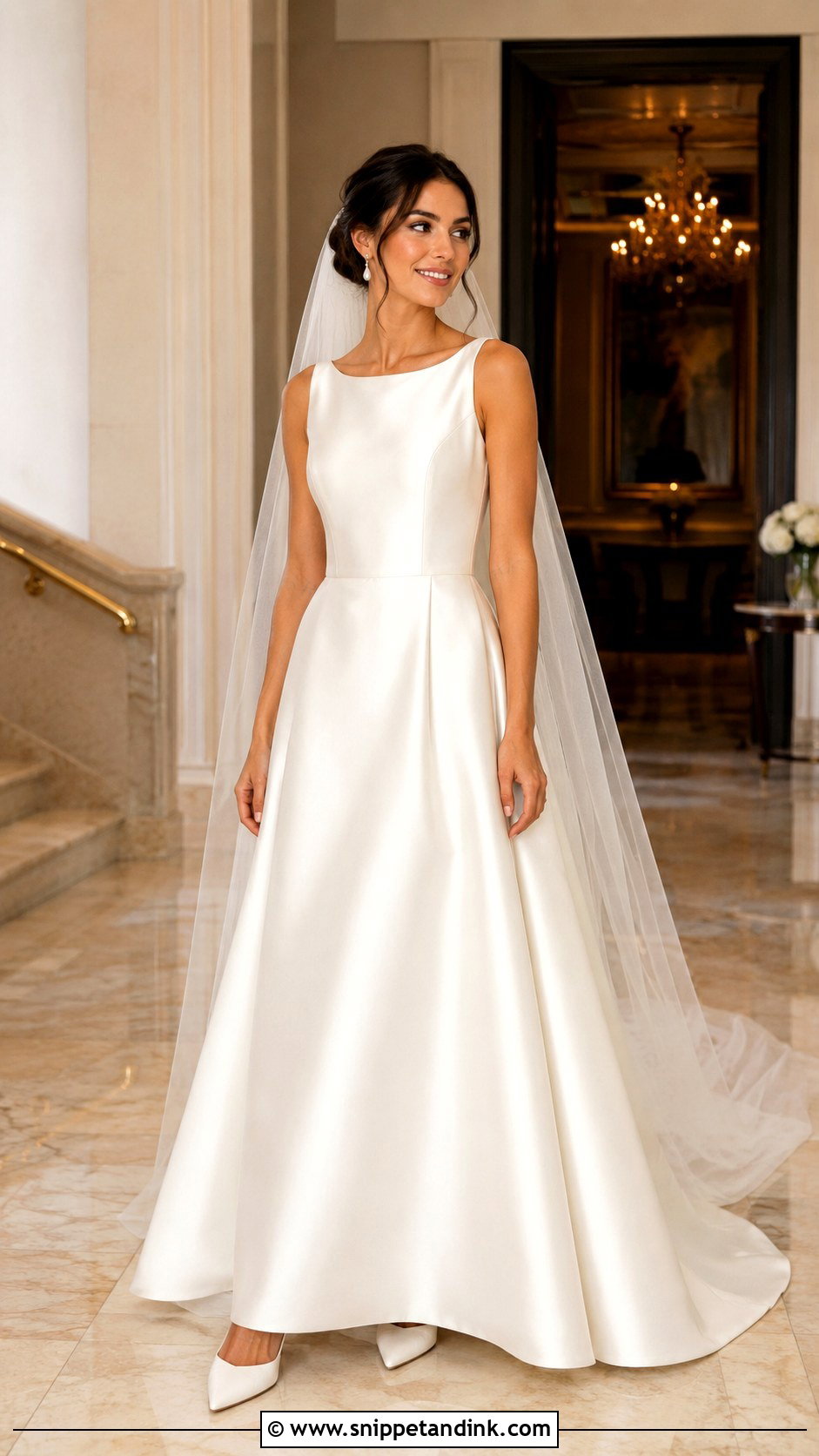 Simple Satin Wedding Dress - Snippet and Ink - 25 Schlichtes Hochzeitskleid Ideas