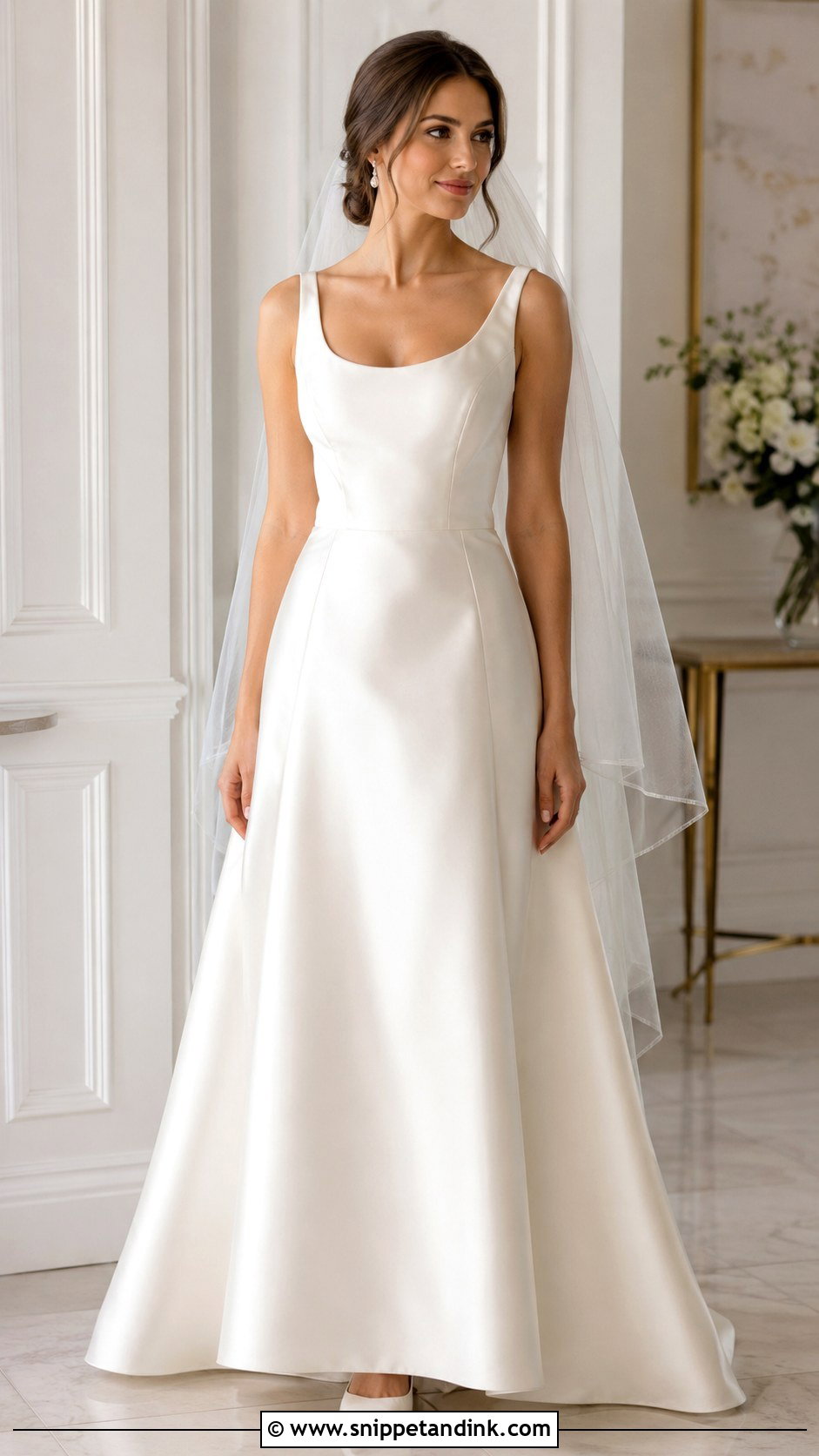Simple Satin Wedding Dress - Snippet and Ink - 25 Modern Timeless Wedding Dress Ideas