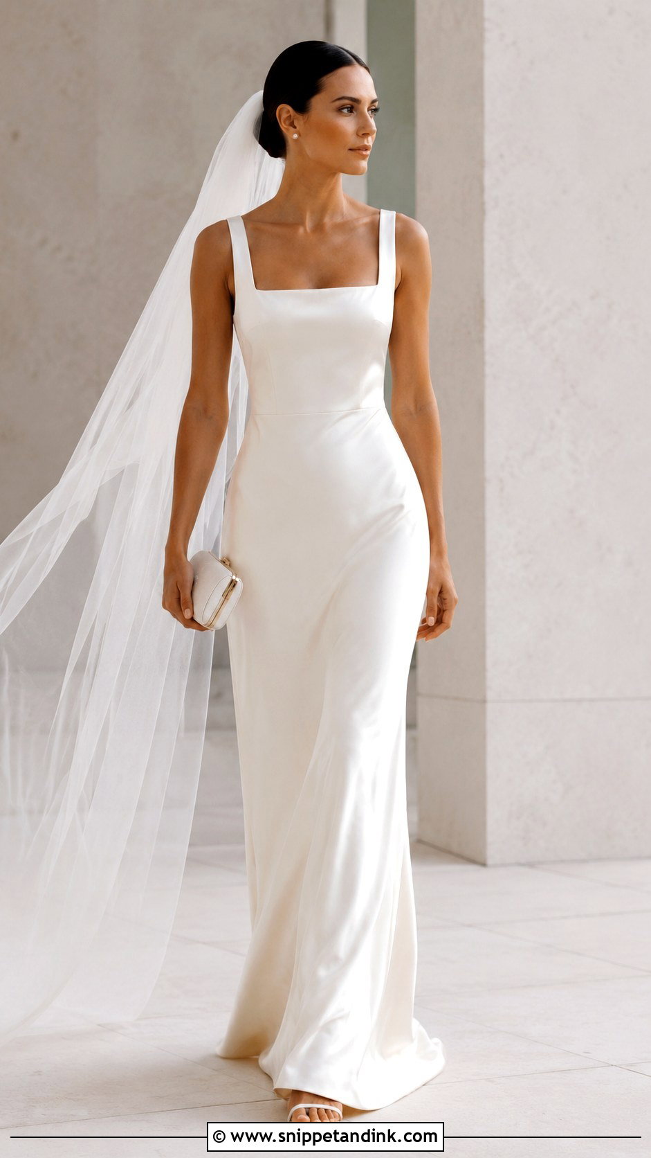 Simple Satin Wedding Dress - Snippet and Ink - 25 Wedding Dresses 2025 Bride
