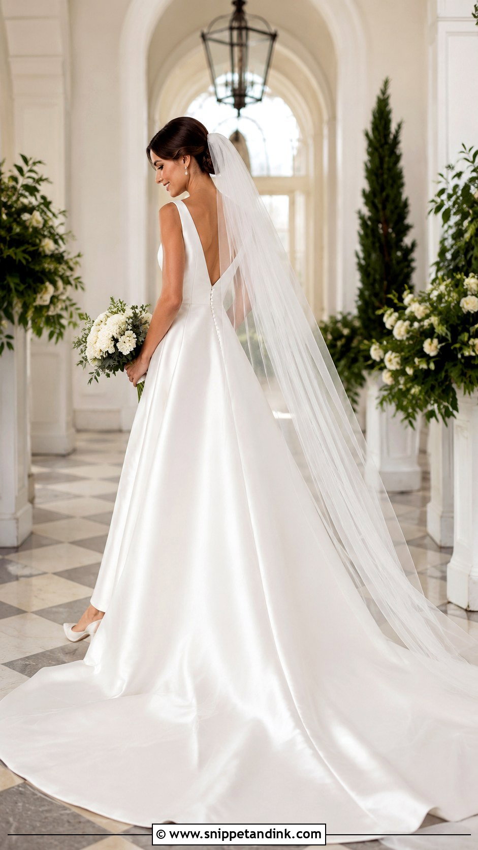 Simple Satin Wedding Dress With Train - Snippet and Ink - 25 Simple Satin Wedding Dress Ideas