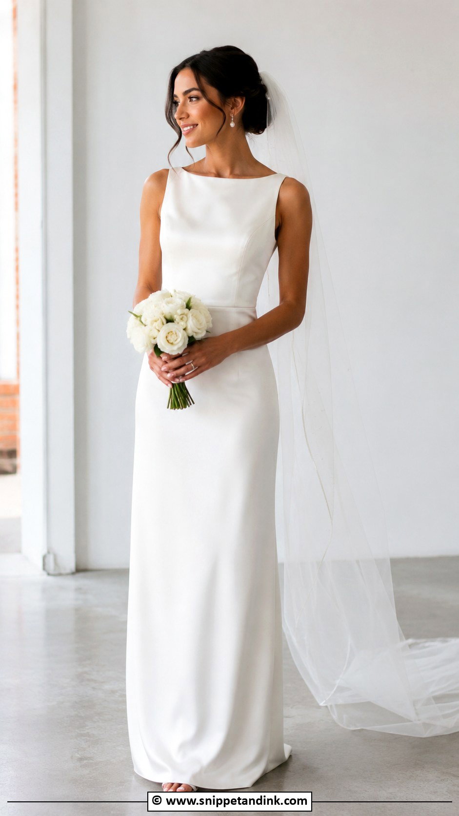 Simple Satin Wedding Dress - Snippet and Ink - 25 Elegant Satin Wedding Dress Ideas