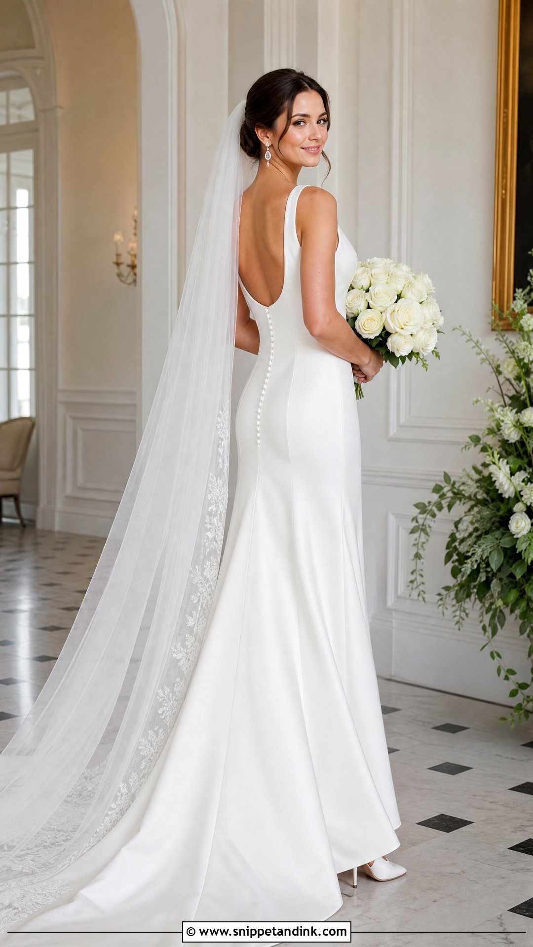 Simple Scoop Neck Low Back Wedding Gown - Snippet and Ink - 20 Wedding Gown Simple Elegant Ideas