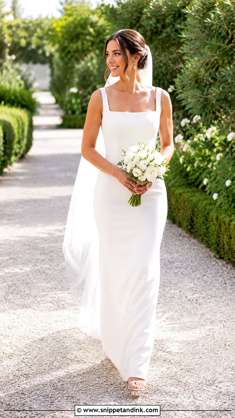 Simple Sheath Wedding Dress - Snippet and Ink - 25 Classic Minimalist Wedding Dress Ideas