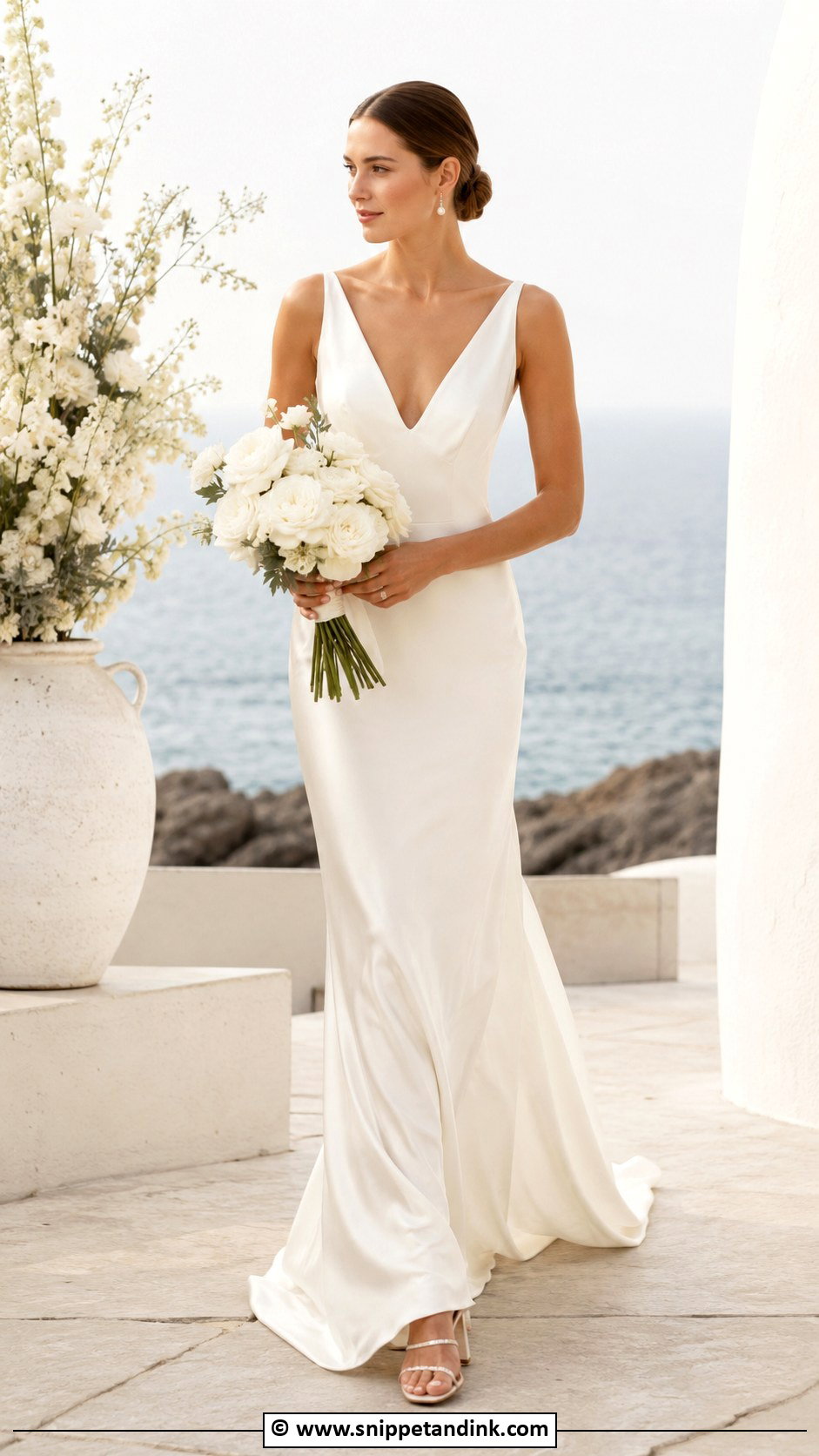 Simple Silk Bride Dress - Snippet and Ink - 35 Simple Bride Dress Ideas