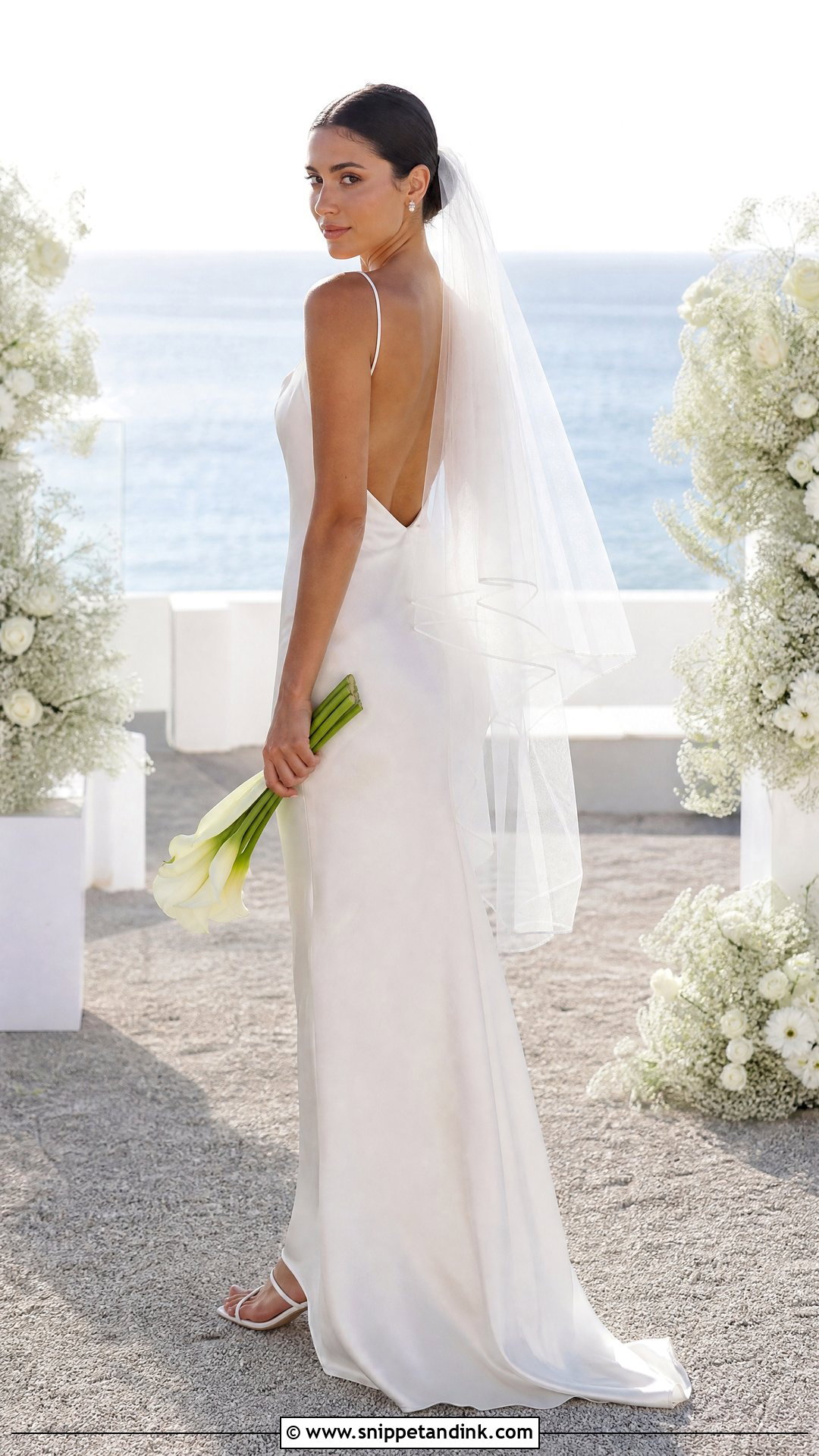 Simple Silk Slip Bridal Gown - Snippet and Ink - 20 Simple Bridal Gowns
