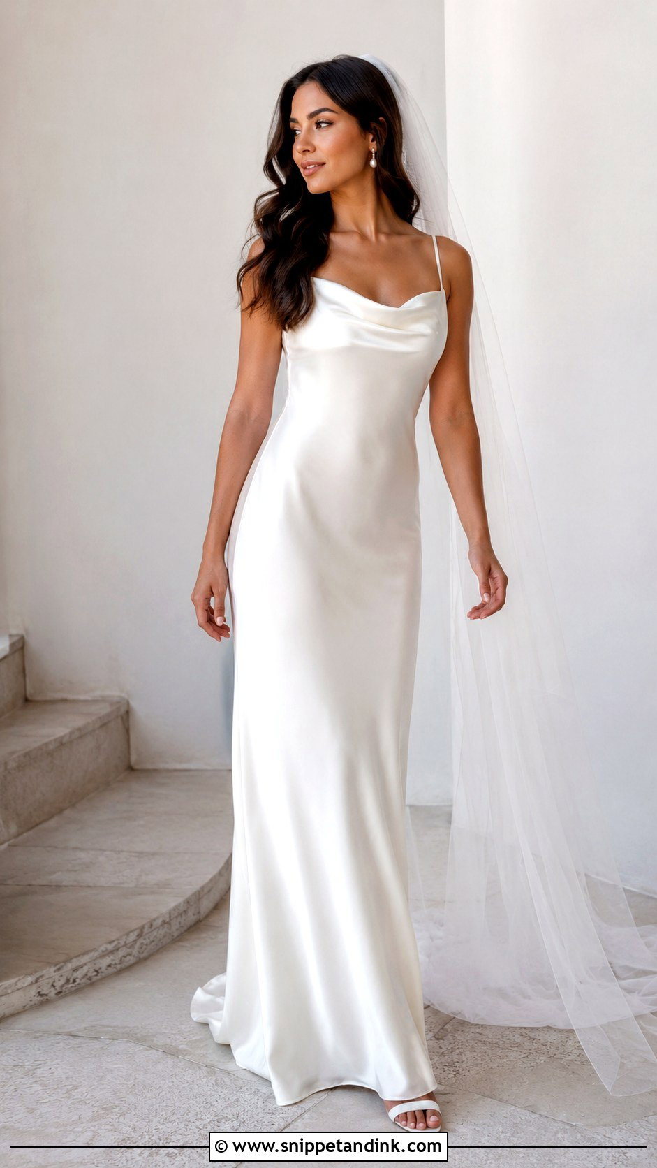 Simple Silk Slip Wedding Dress - Snippet and Ink - 25 Classic Timeless Wedding Dress Ideas