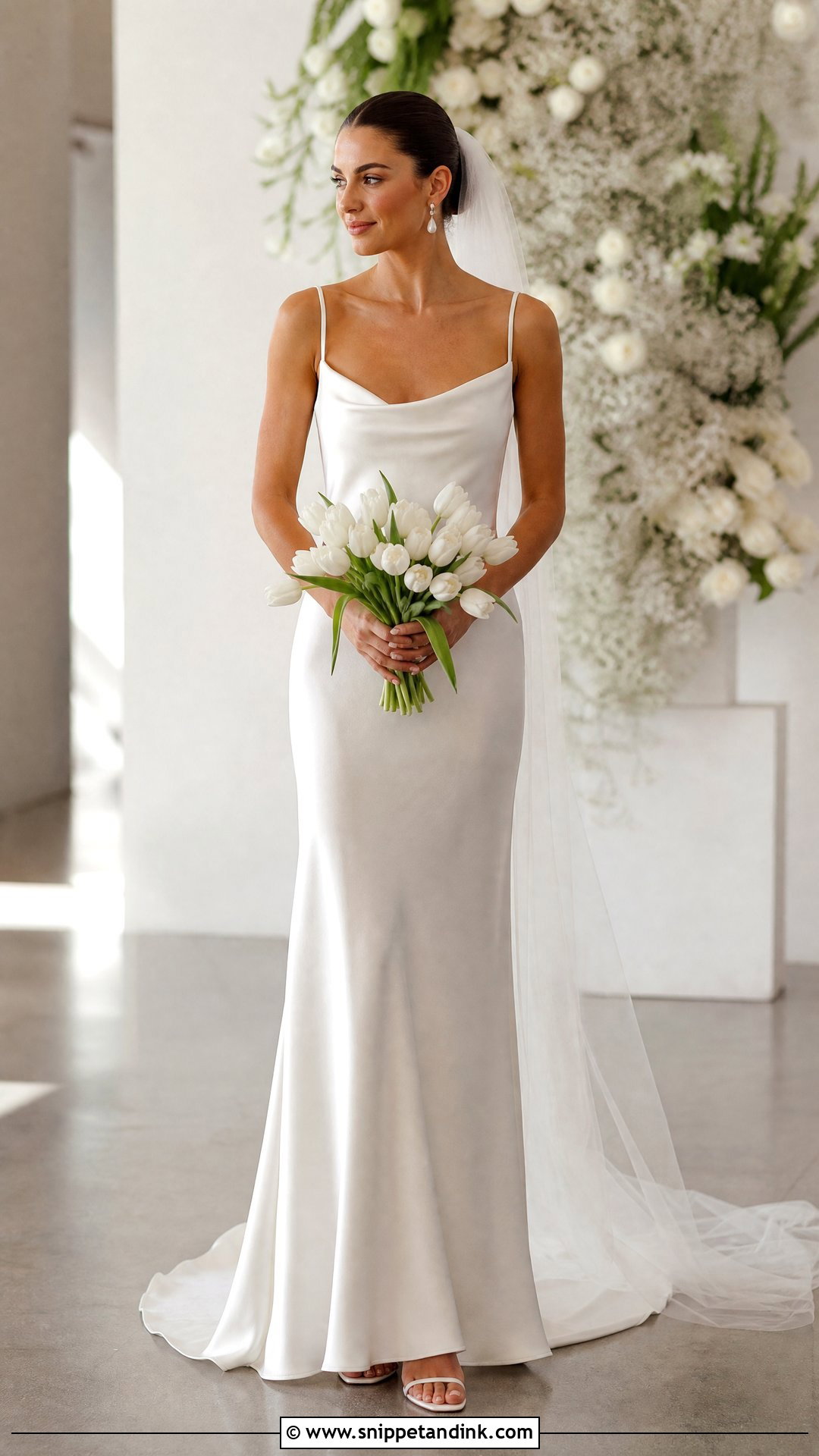 Simple Silk Slip Wedding Dress - Snippet and Ink - 20 Simple Dream Wedding Dresses