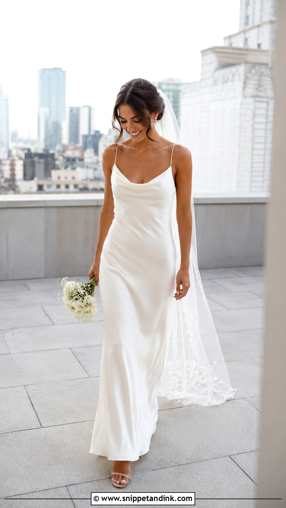 Simple Silk Slip Wedding Dress - Snippet and Ink - 25 Schlichtes Hochzeitskleid Ideas