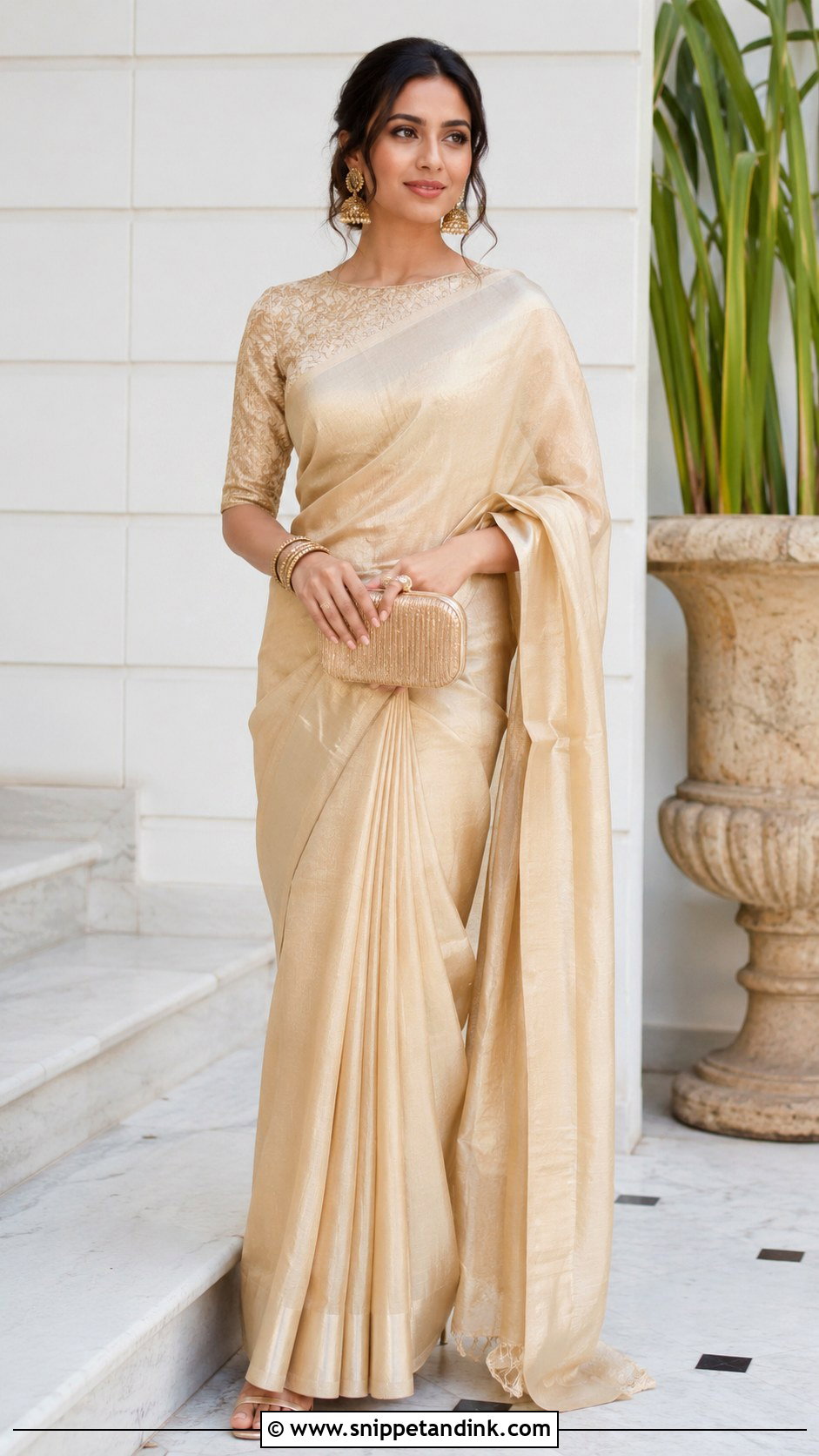Simple Silk Wedding Blouse Design - Snippet and Ink - 25 Simple Wedding Blouse Designs