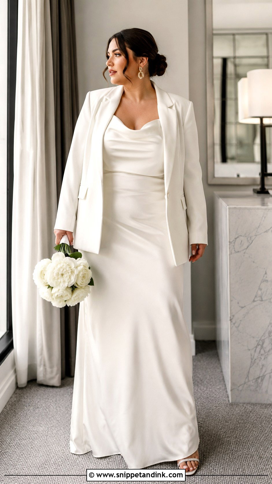 Simple Slip Midsize Wedding Dress - Snippet and Ink - 20 Midsize Wedding Dresses