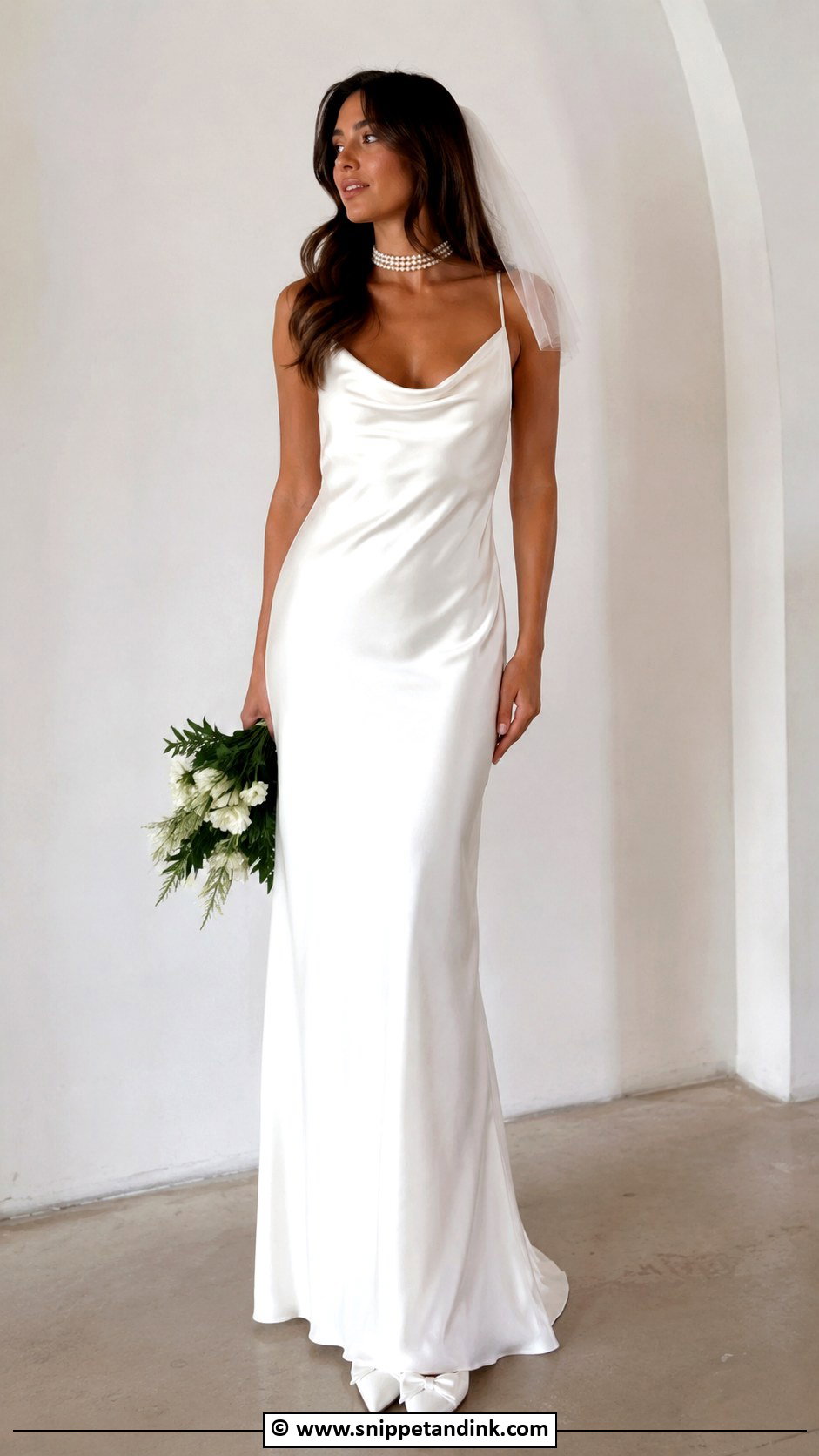 Simple Slip Wedding Dress - Snippet and Ink - 30 Cute Wedding Dresses