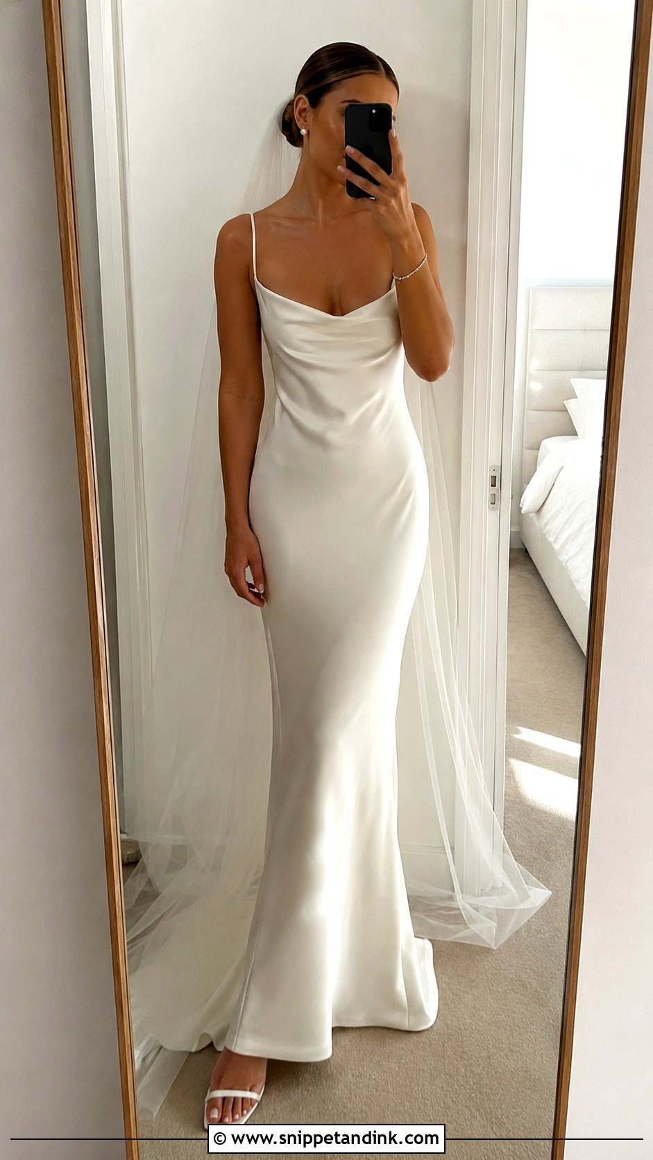 Simple Slip Wedding Dress - Snippet and Ink - 25 Bride Wedding Dress Ideas