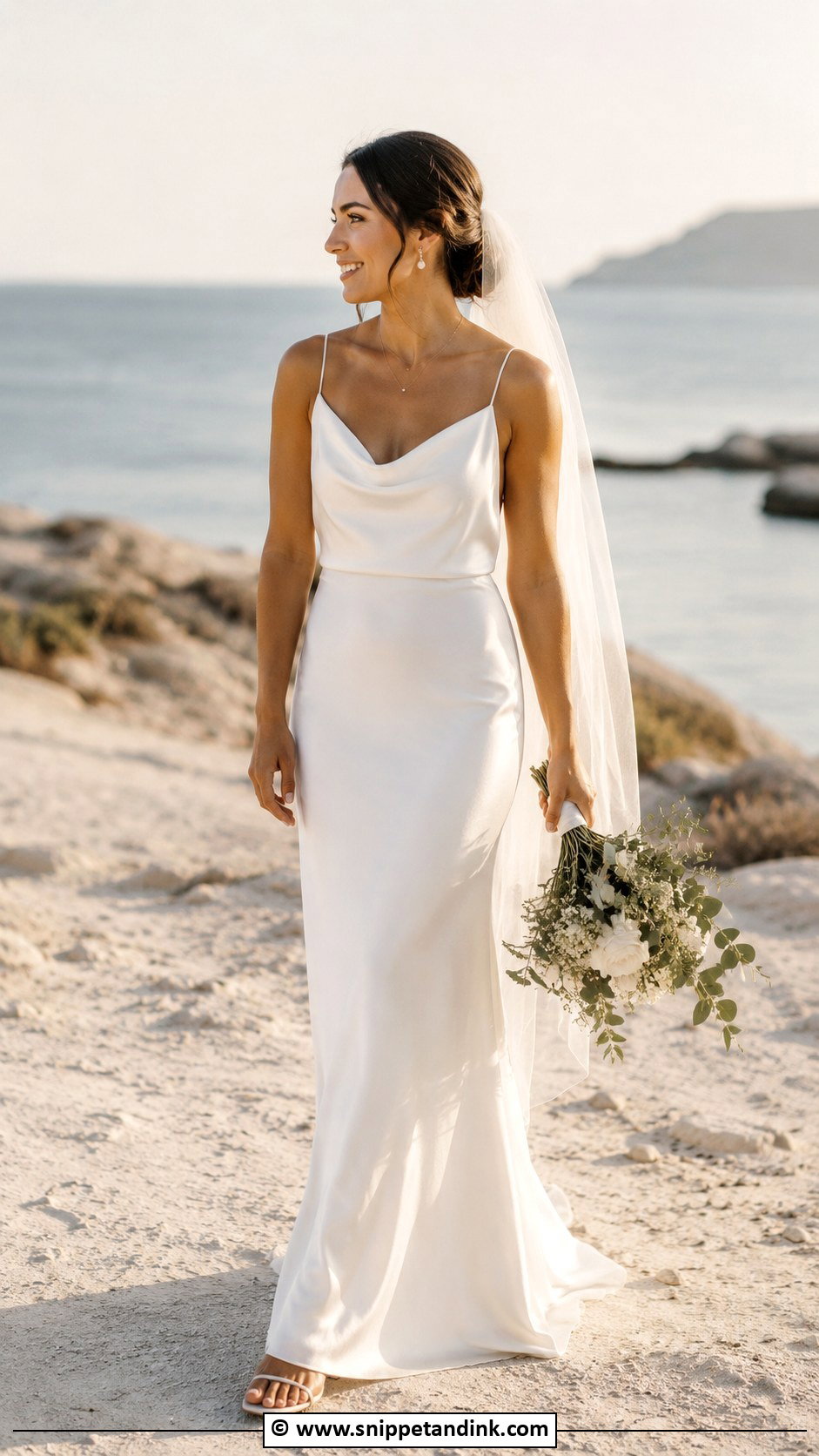 Simple Slip Wedding Dress - Snippet and Ink - 30 Marriage Dress Ideas