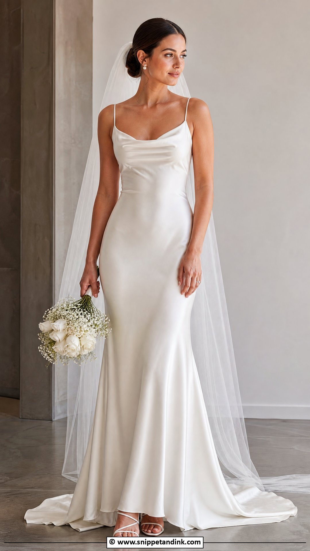 Simple Slip Wedding Dress - Snippet and Ink - 35 Classic Wedding Dress Ideas