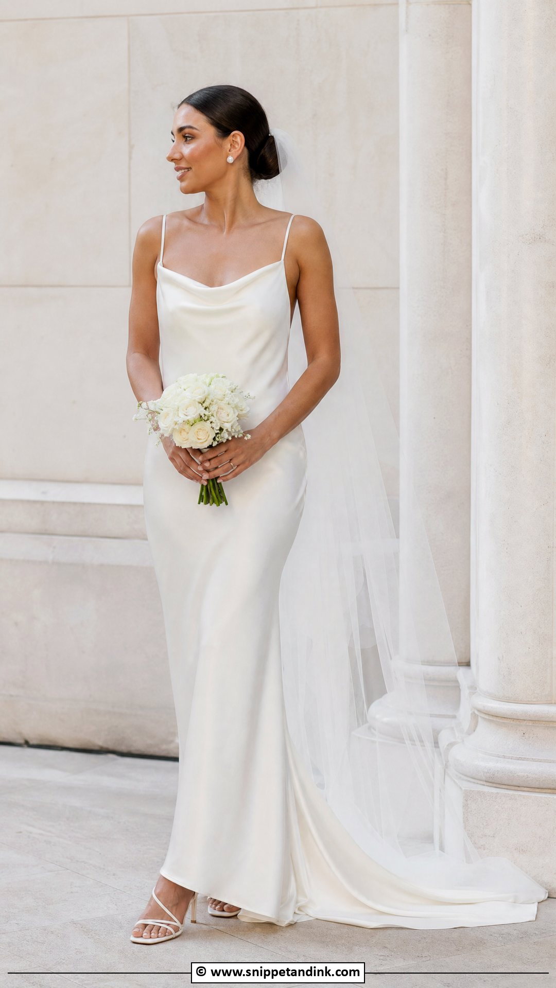 Simple Slip Wedding Dress - Snippet and Ink - 35 Dreamy Wedding Dress Ideas