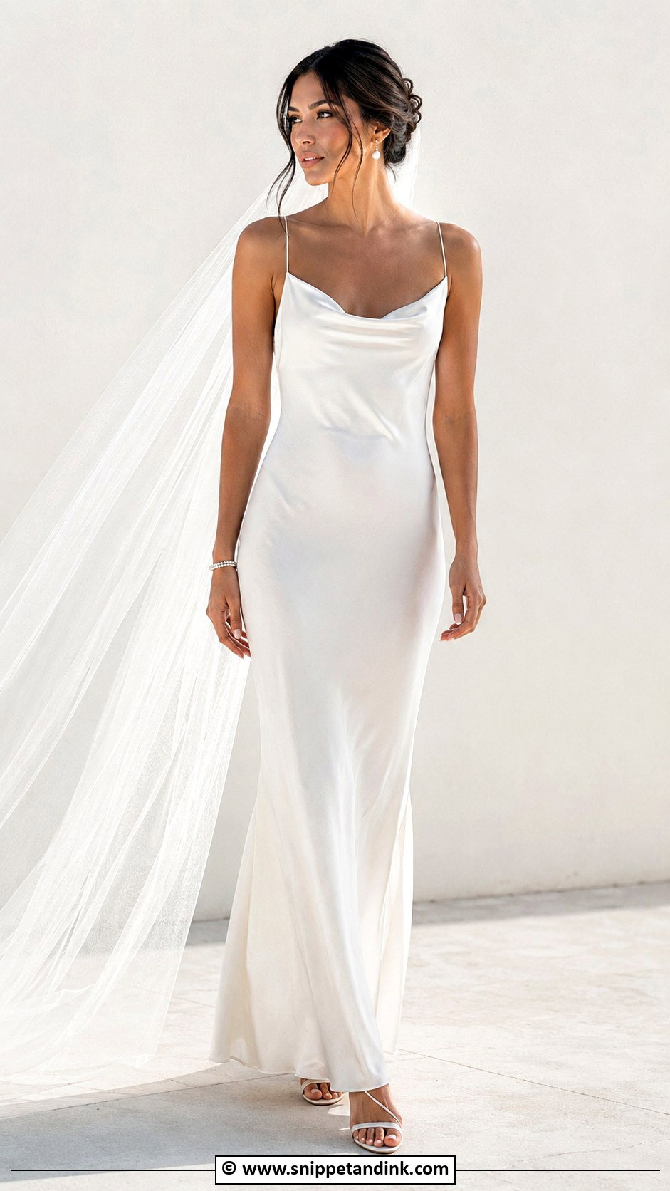 Simple Slip Wedding Gown - Snippet and Ink - 30 Classy Wedding Gown Ideas