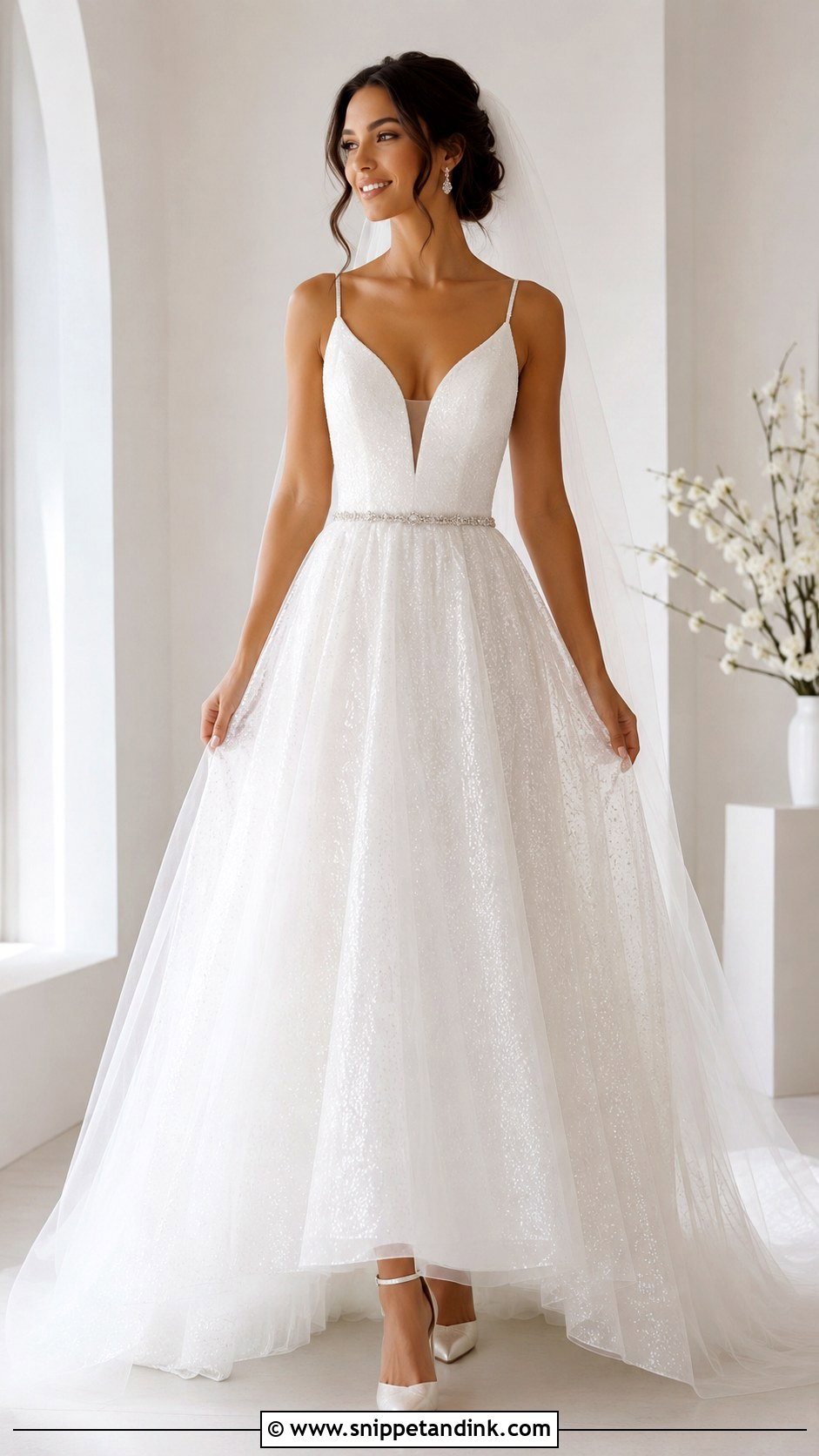 Simple Sparkle Princess Wedding Dress - Snippet and Ink - 30 Princess Wedding Dresses Sparkle