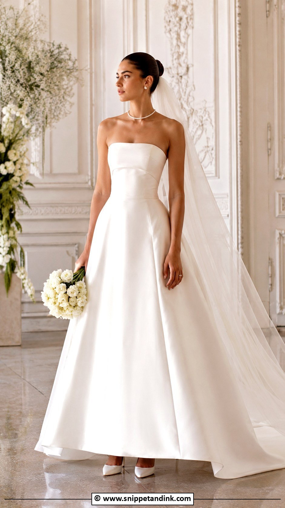 Simple Strapless Bride Dress - Snippet and Ink - 35 Simple Bride Dress Ideas