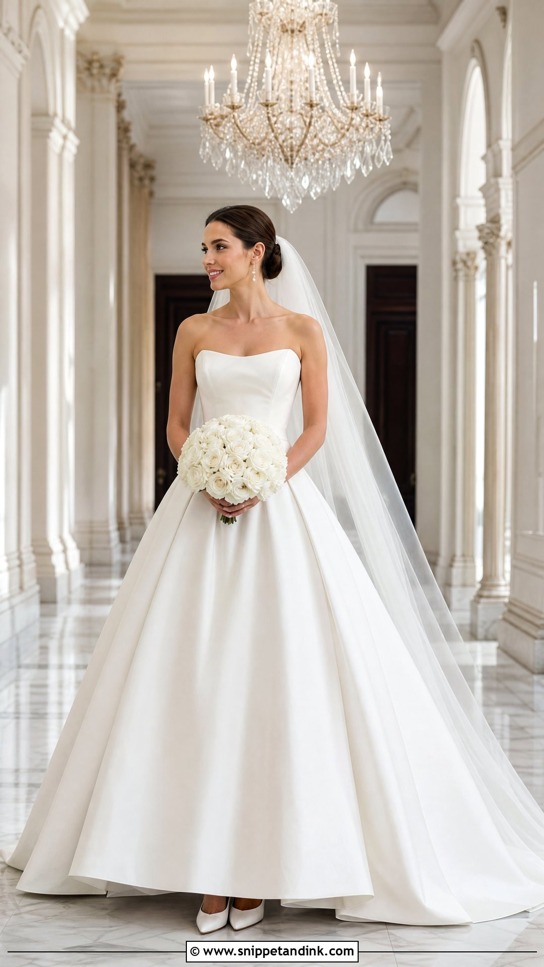 Simple Strapless Mikado Ball Gown - Snippet and Ink - 20 Wedding Gown Simple Elegant Ideas